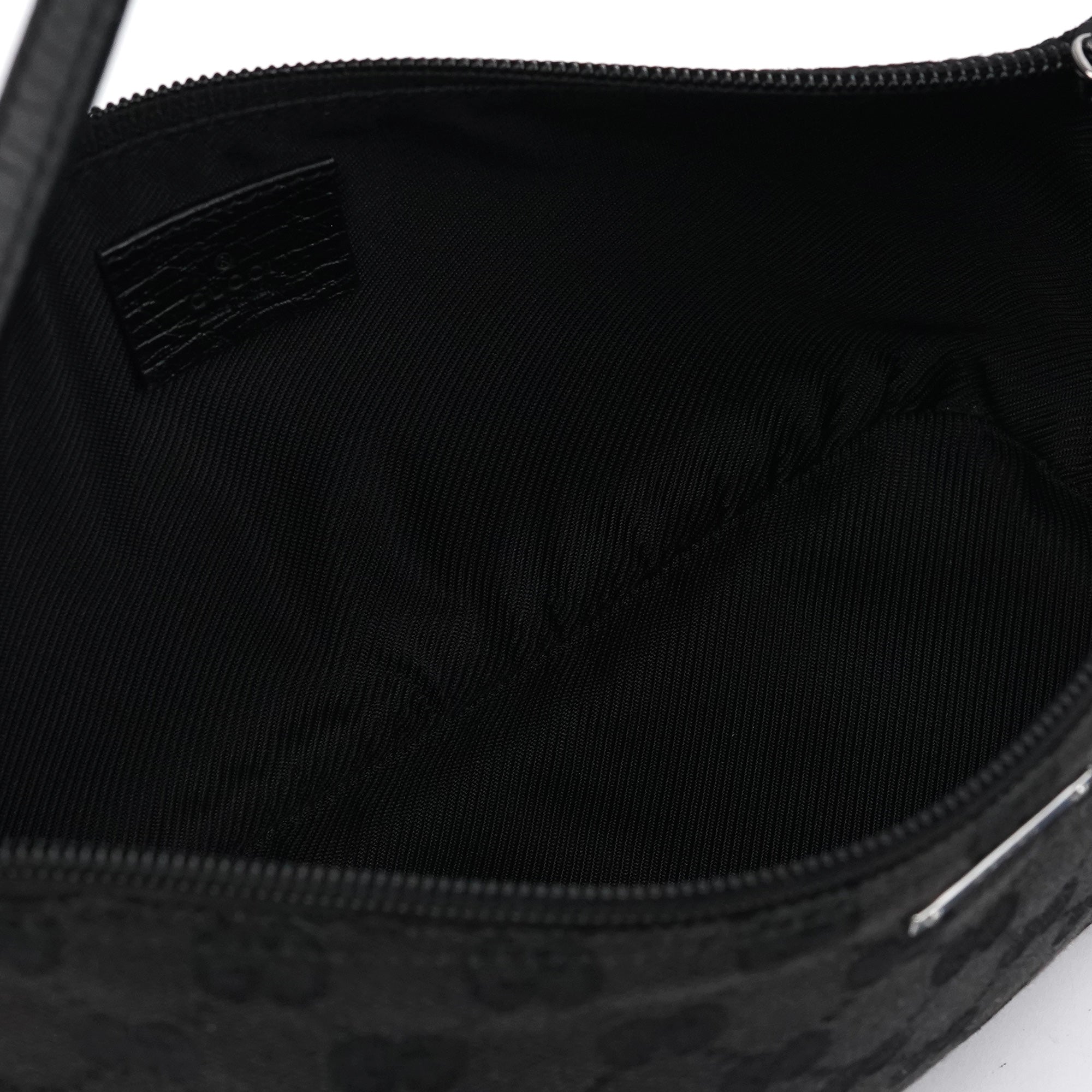 07198 Black GG Boat Pochette