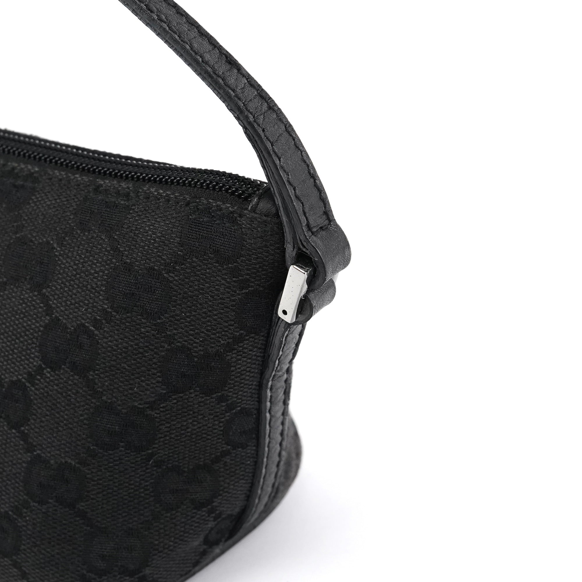 07198 Black GG Boat Pochette