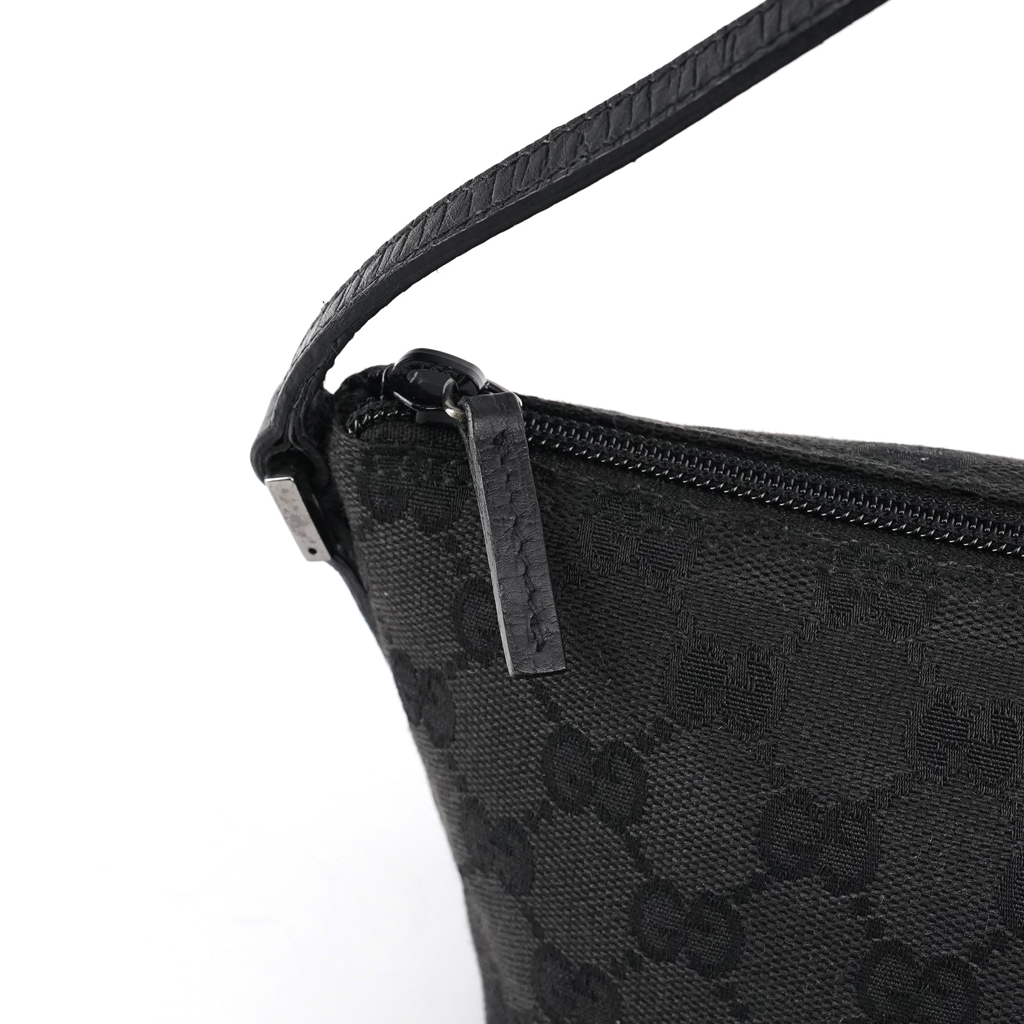 07198 Black GG Boat Pochette