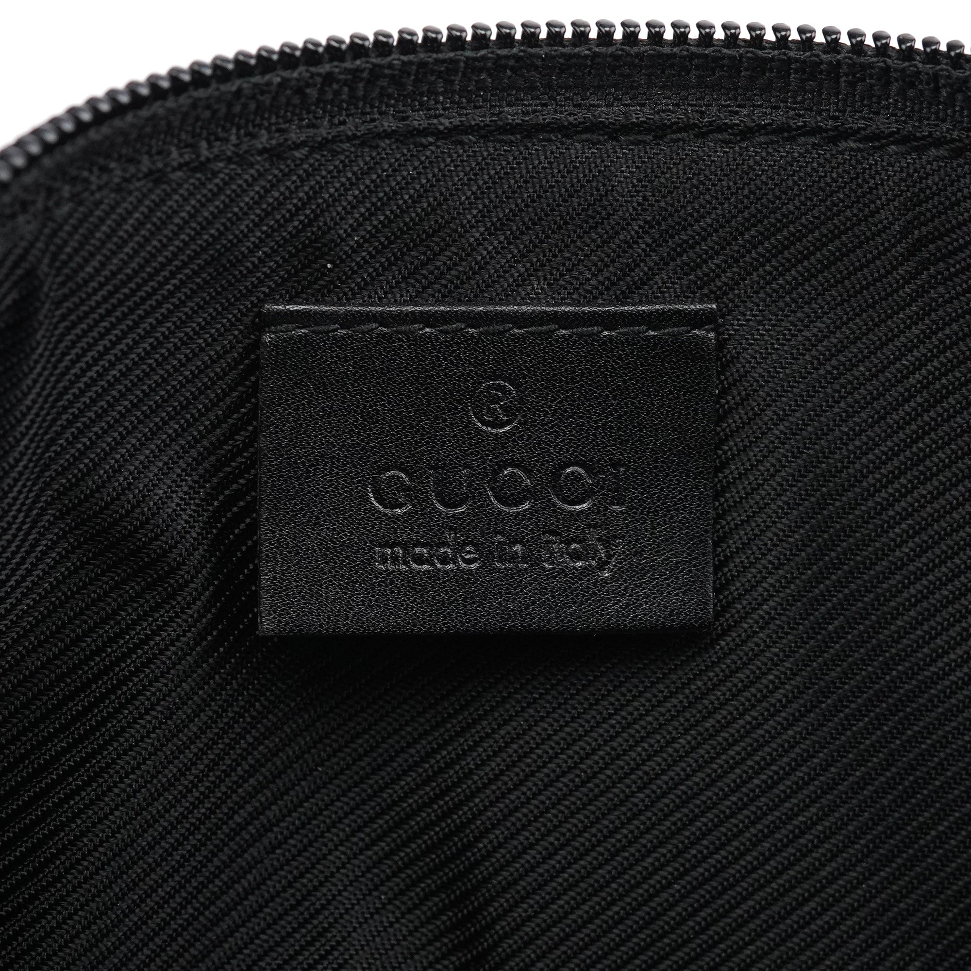 07198 Black GG Boat Pochette