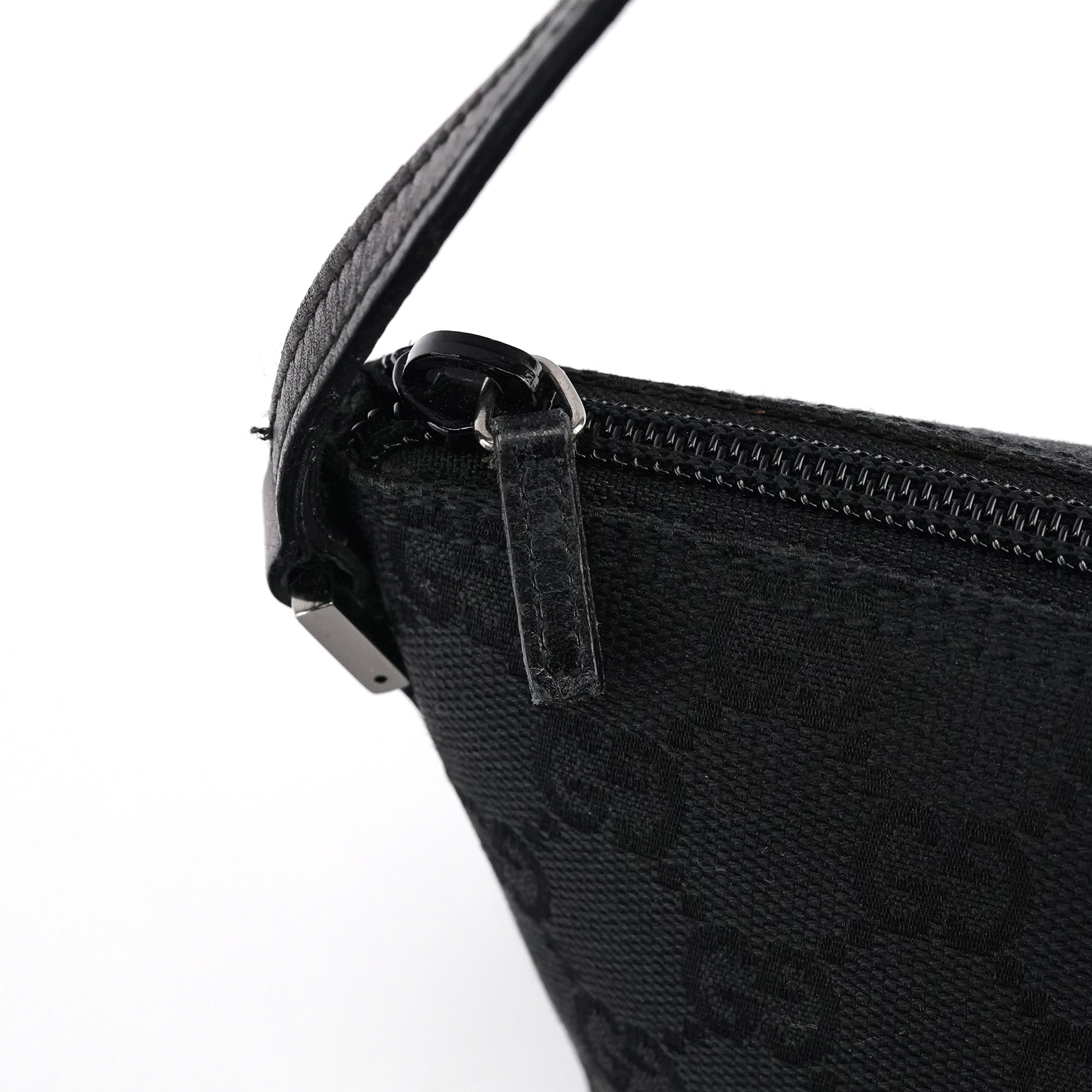 07198 Black GG Boat Pochette
