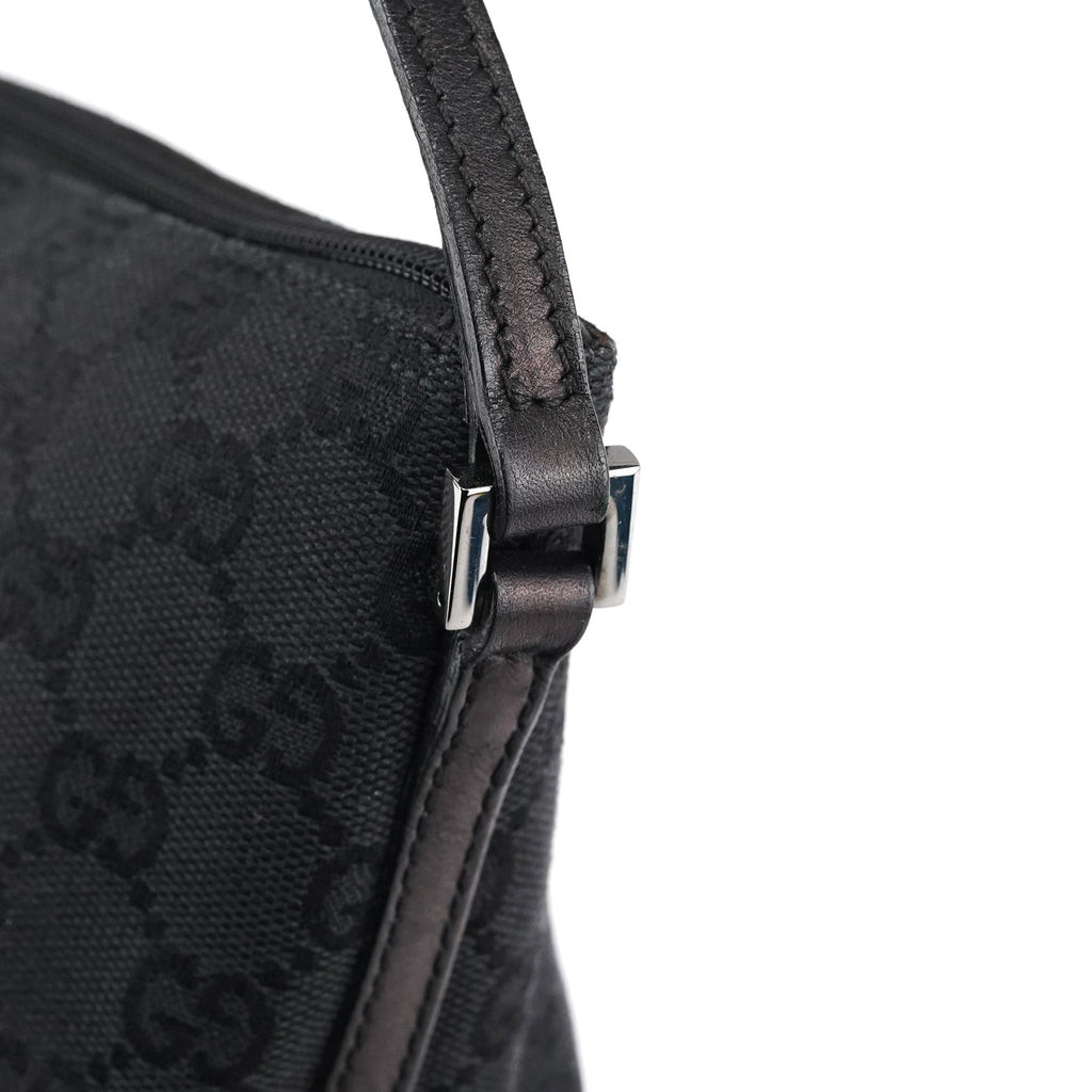 07198 Black GG Boat Pochette