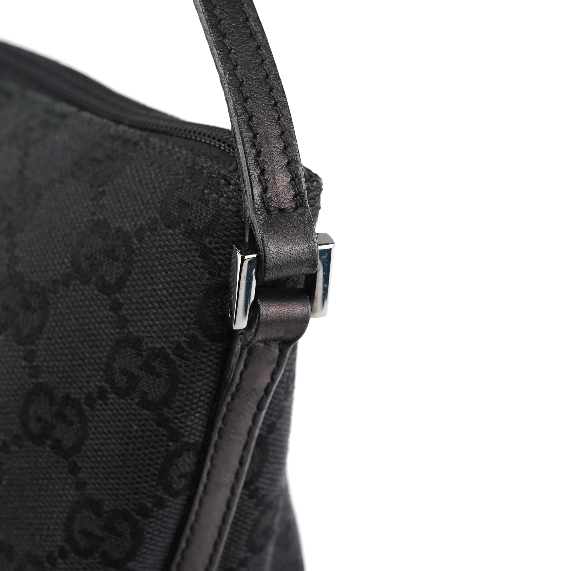 07198 Black GG Boat Pochette