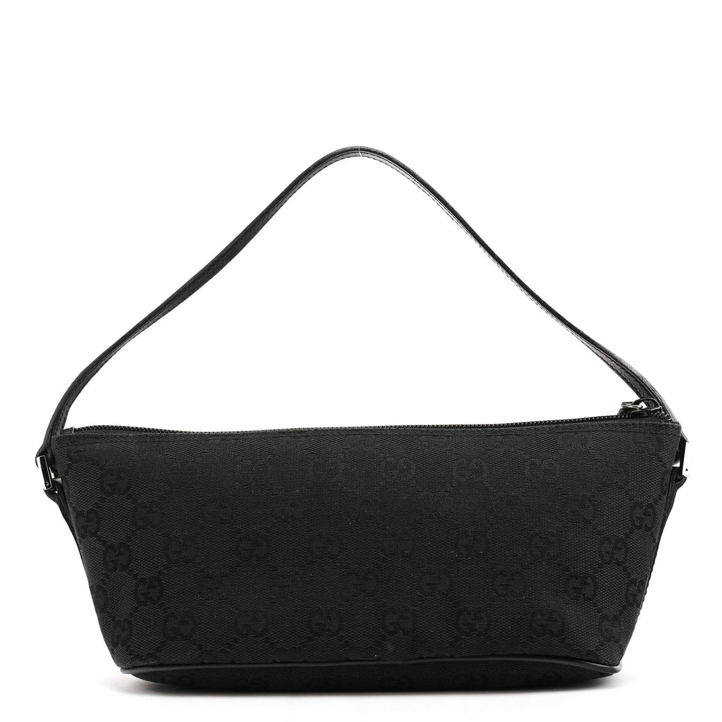 07198 Black GG Boat Pochette