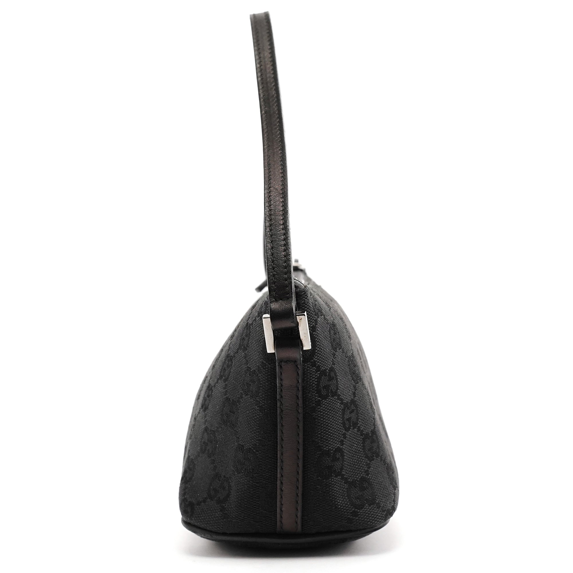07198 Black GG Boat Pochette