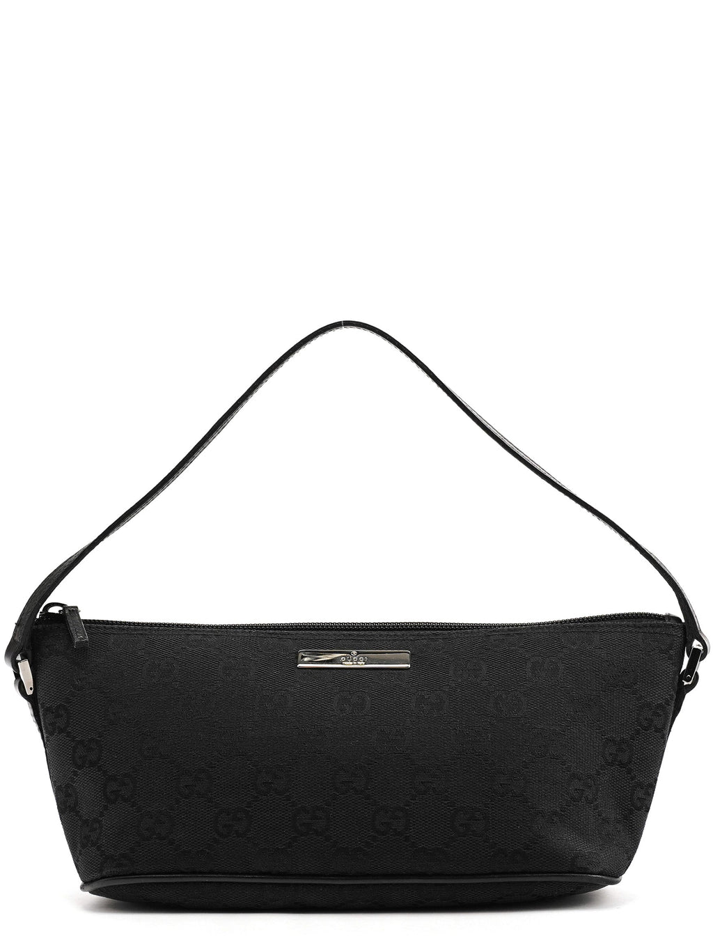 07198 Black GG Boat Pochette