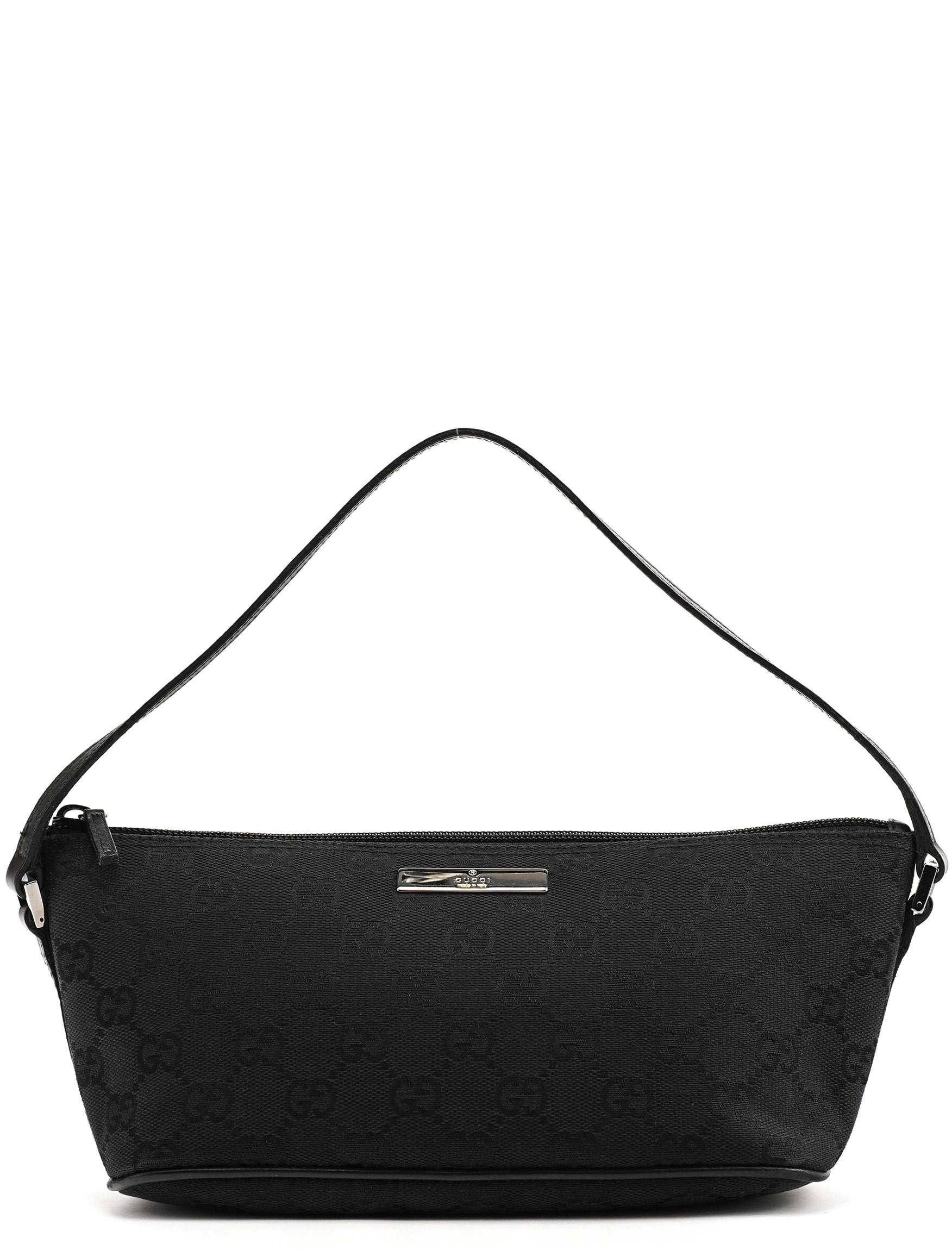 07198 Black GG Boat Pochette