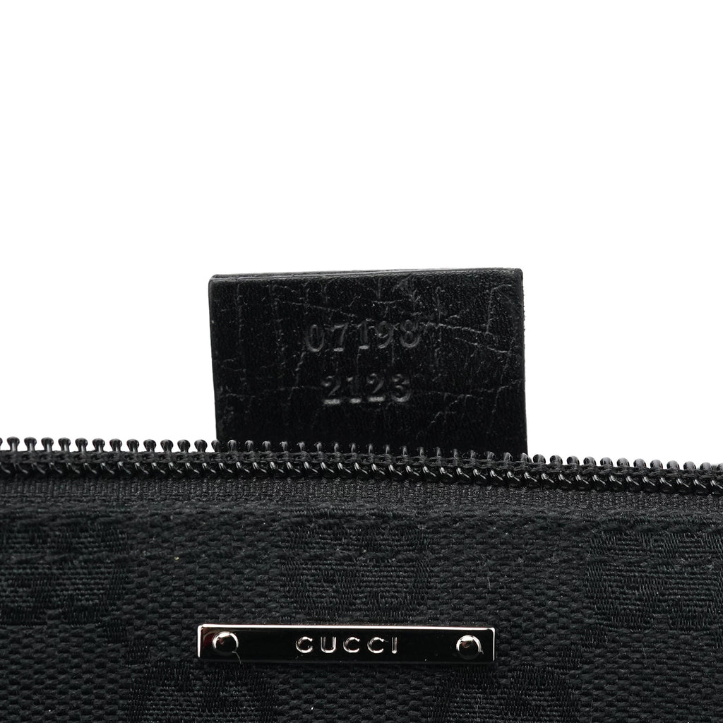 07198 Black GG Boat Pochette