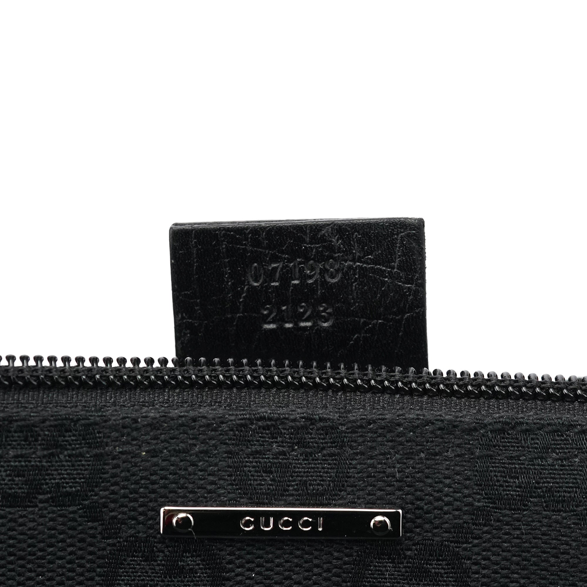 07198 Black GG Boat Pochette