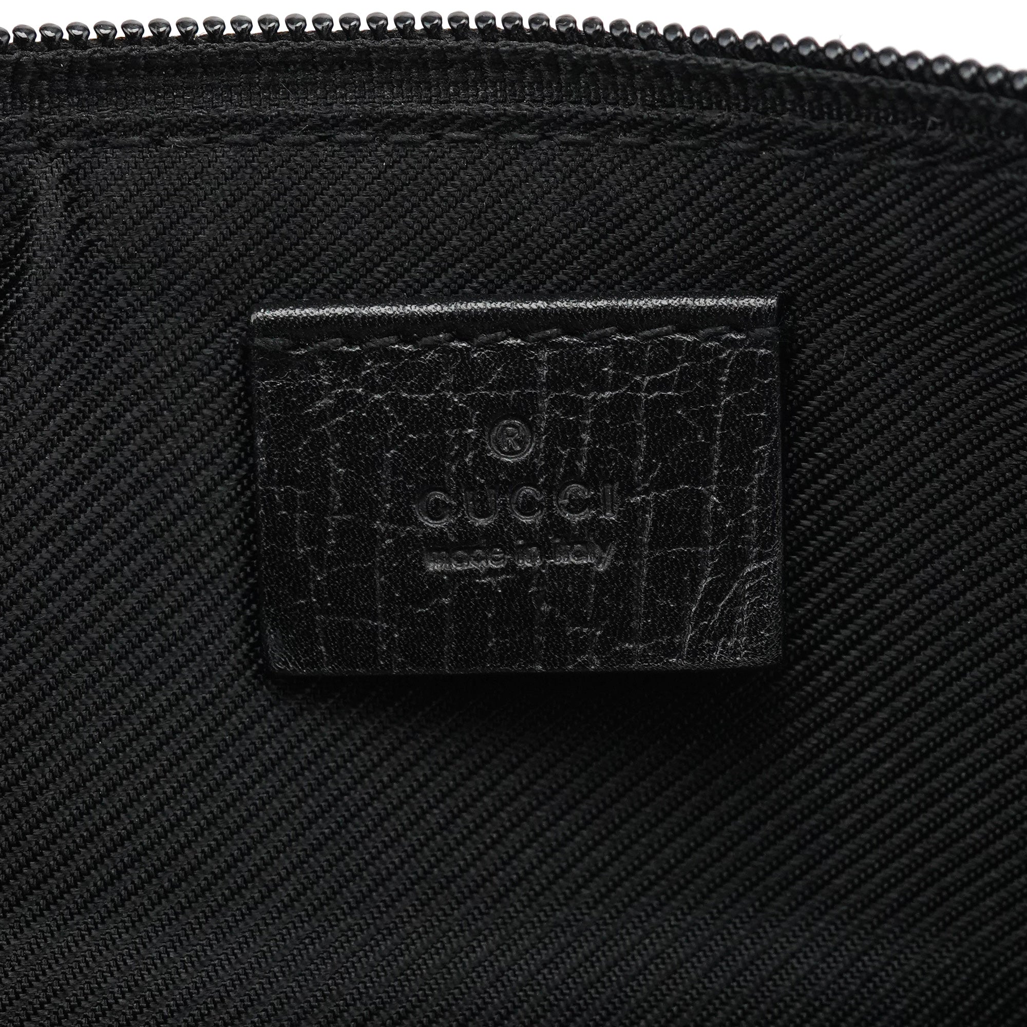 07198 Black GG Boat Pochette