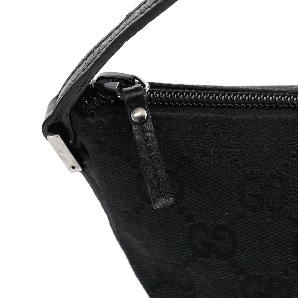 07198 Black GG Boat Pochette