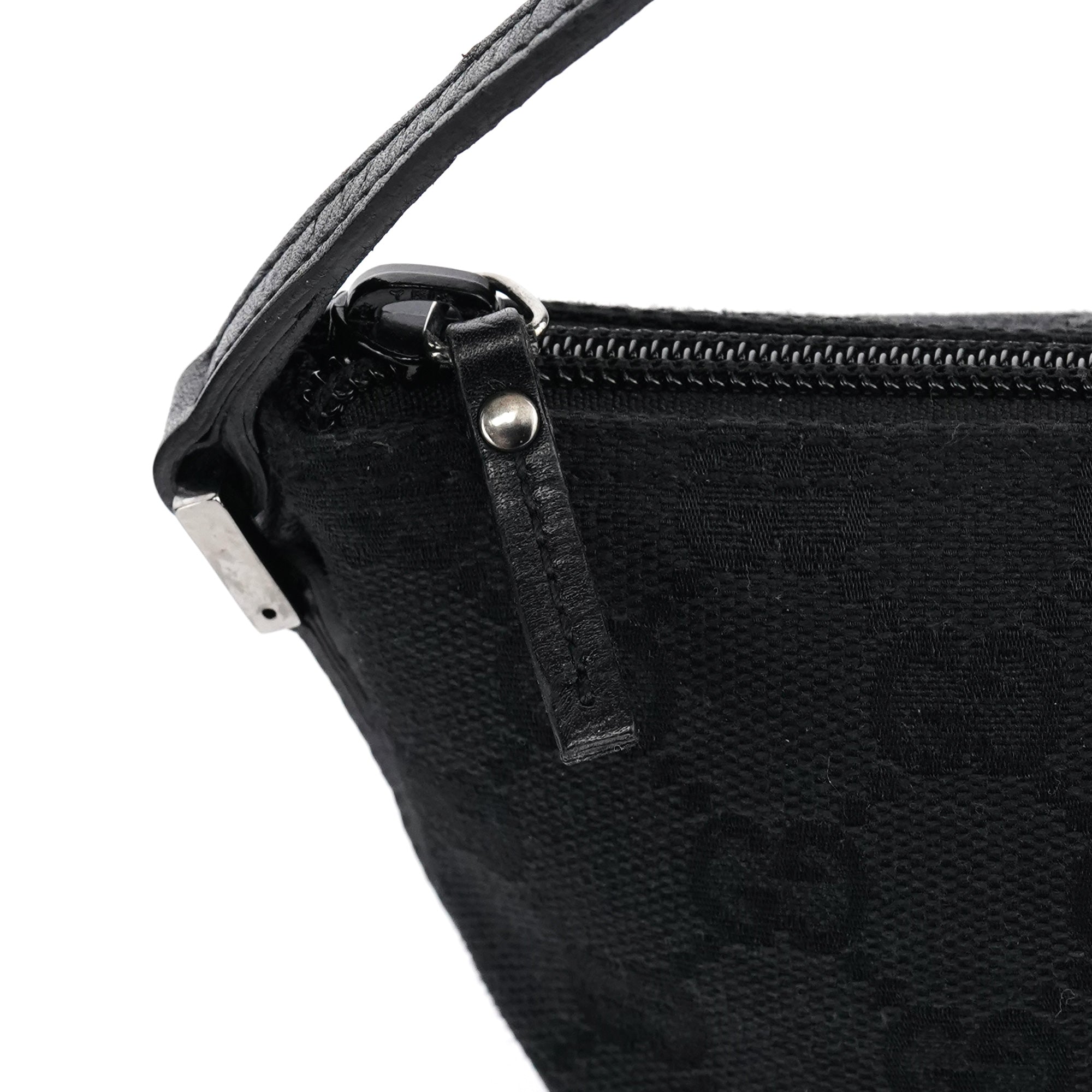 07198 Black GG Boat Pochette