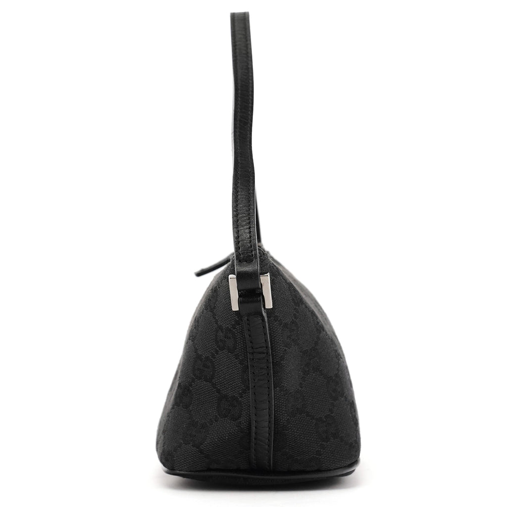 07198 Black GG Boat Pochette