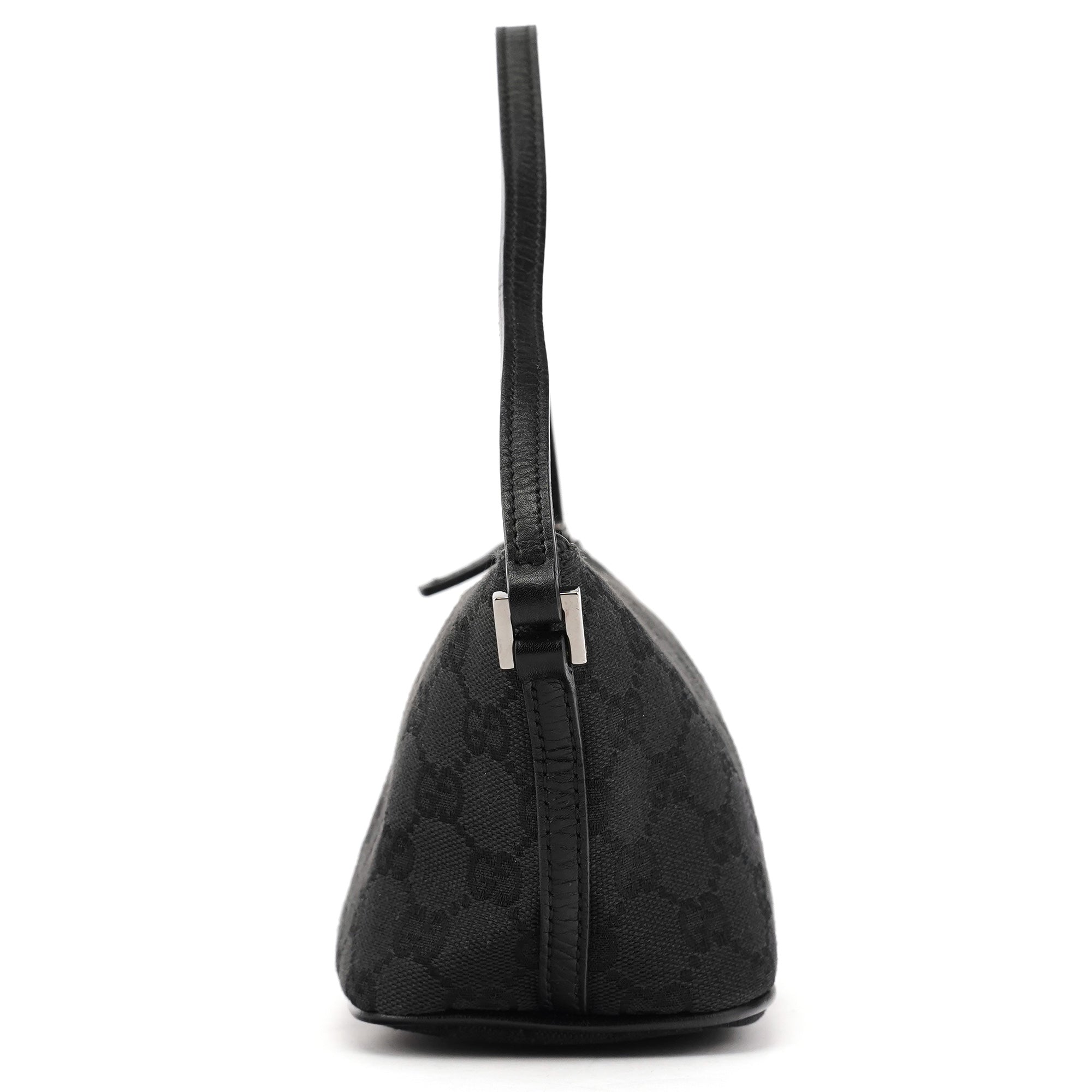 07198 Black GG Boat Pochette