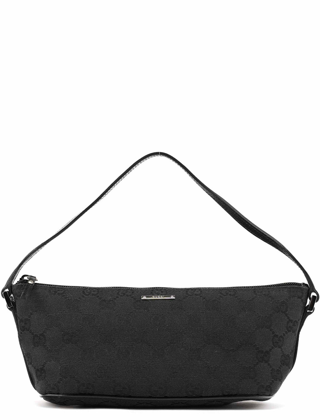 07198 Black GG Boat Pochette