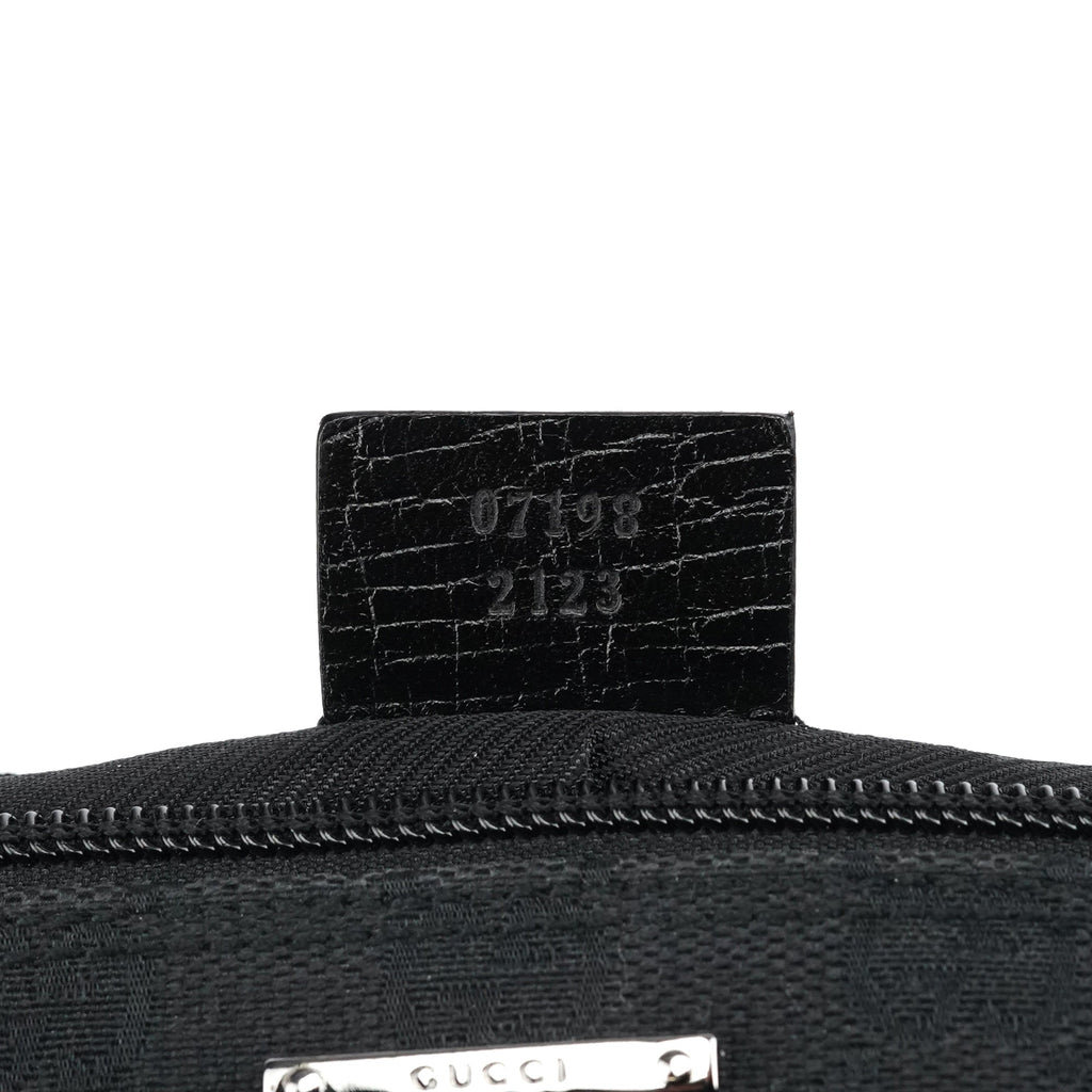 07198 Black GG Boat Pochette