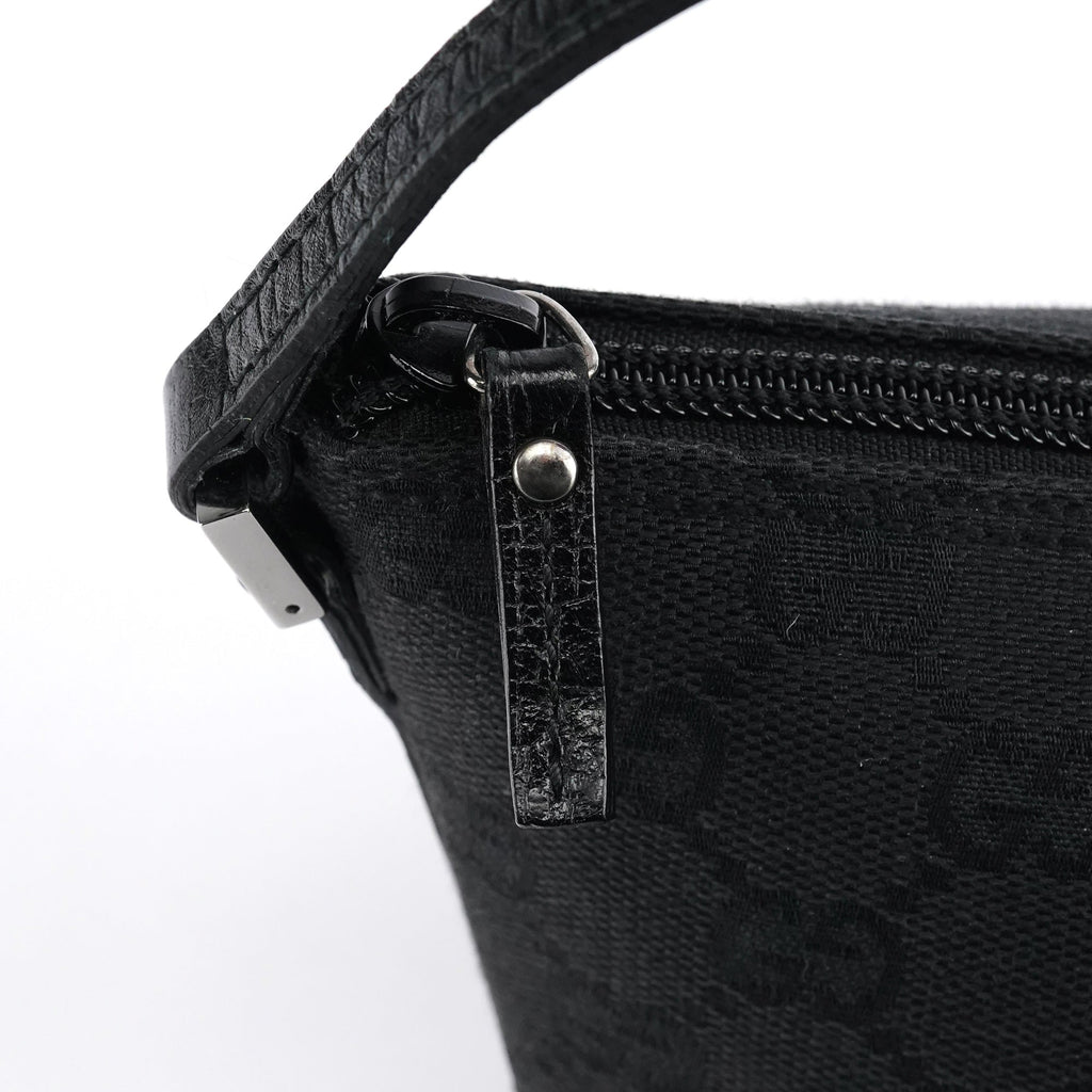07198 Black GG Boat Pochette