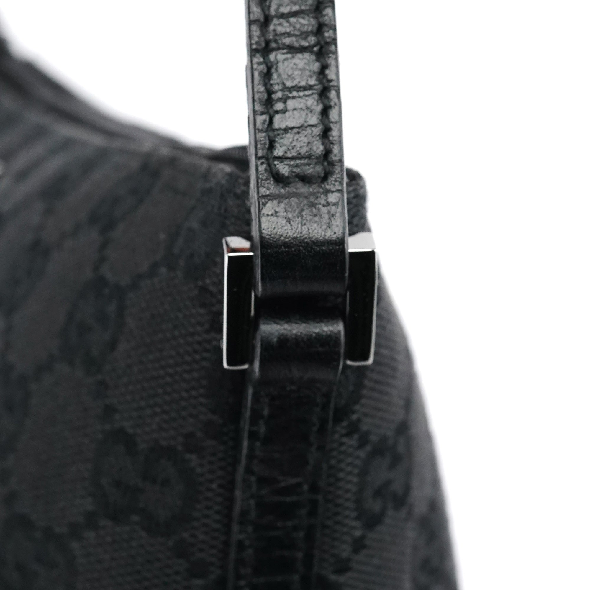 07198 Black GG Boat Pochette