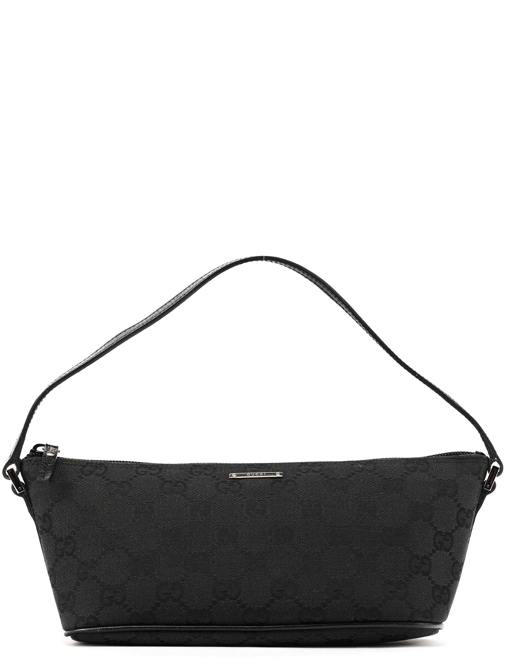 07198 Black GG Boat Pochette