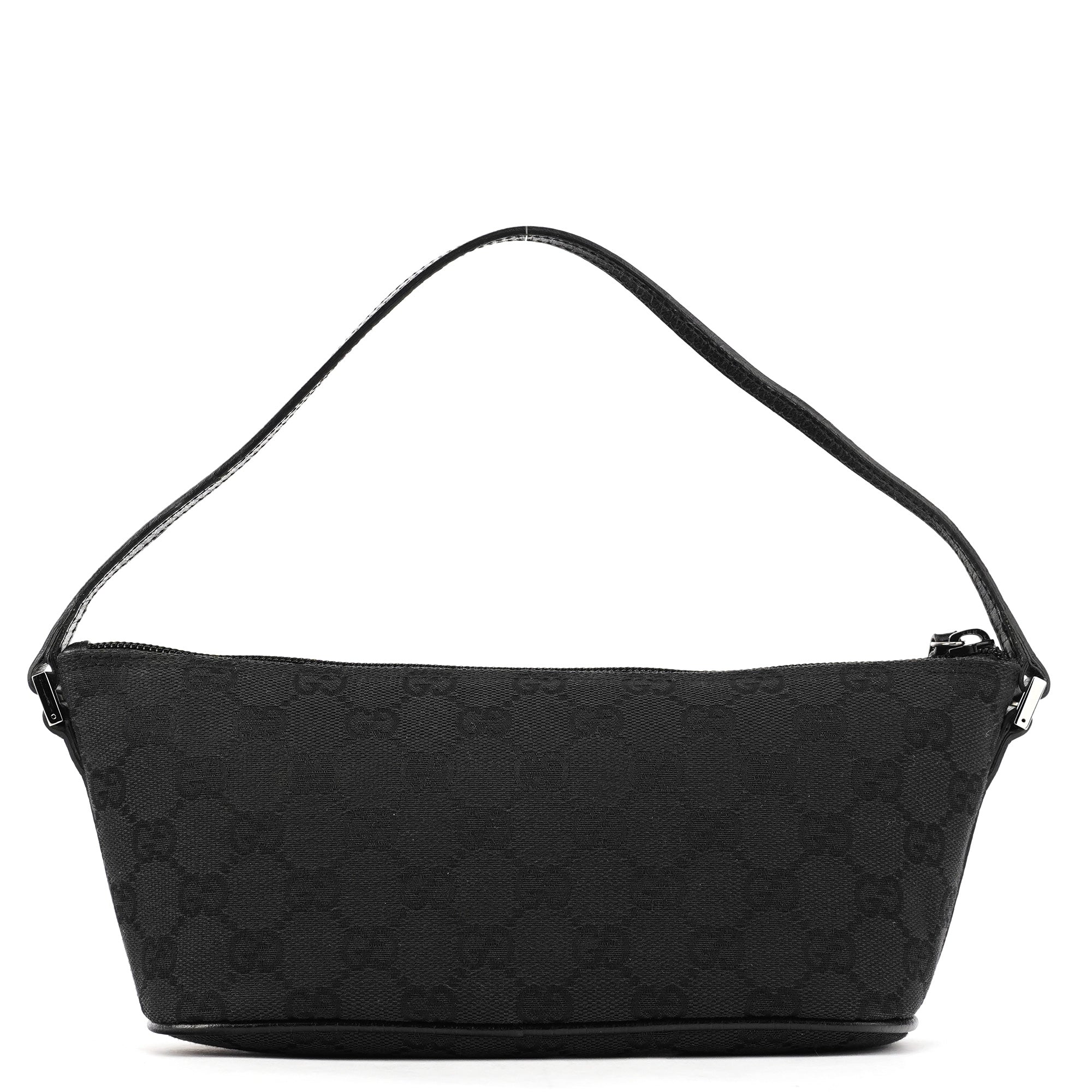 07198 Black GG Boat Pochette