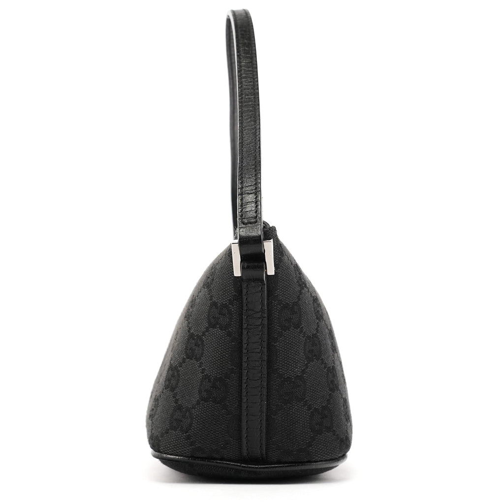 07198 Black GG Boat Pochette