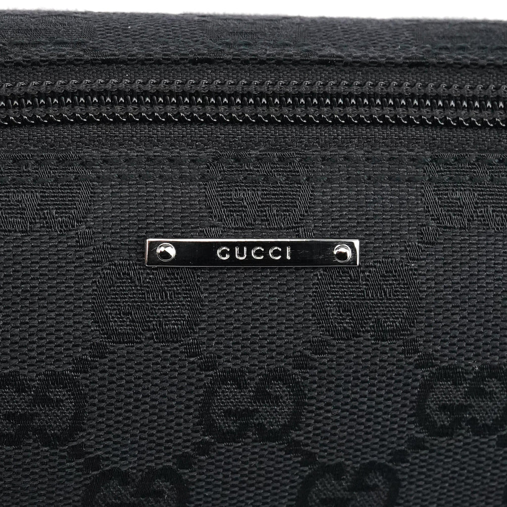 07198 Black GG Boat Pochette