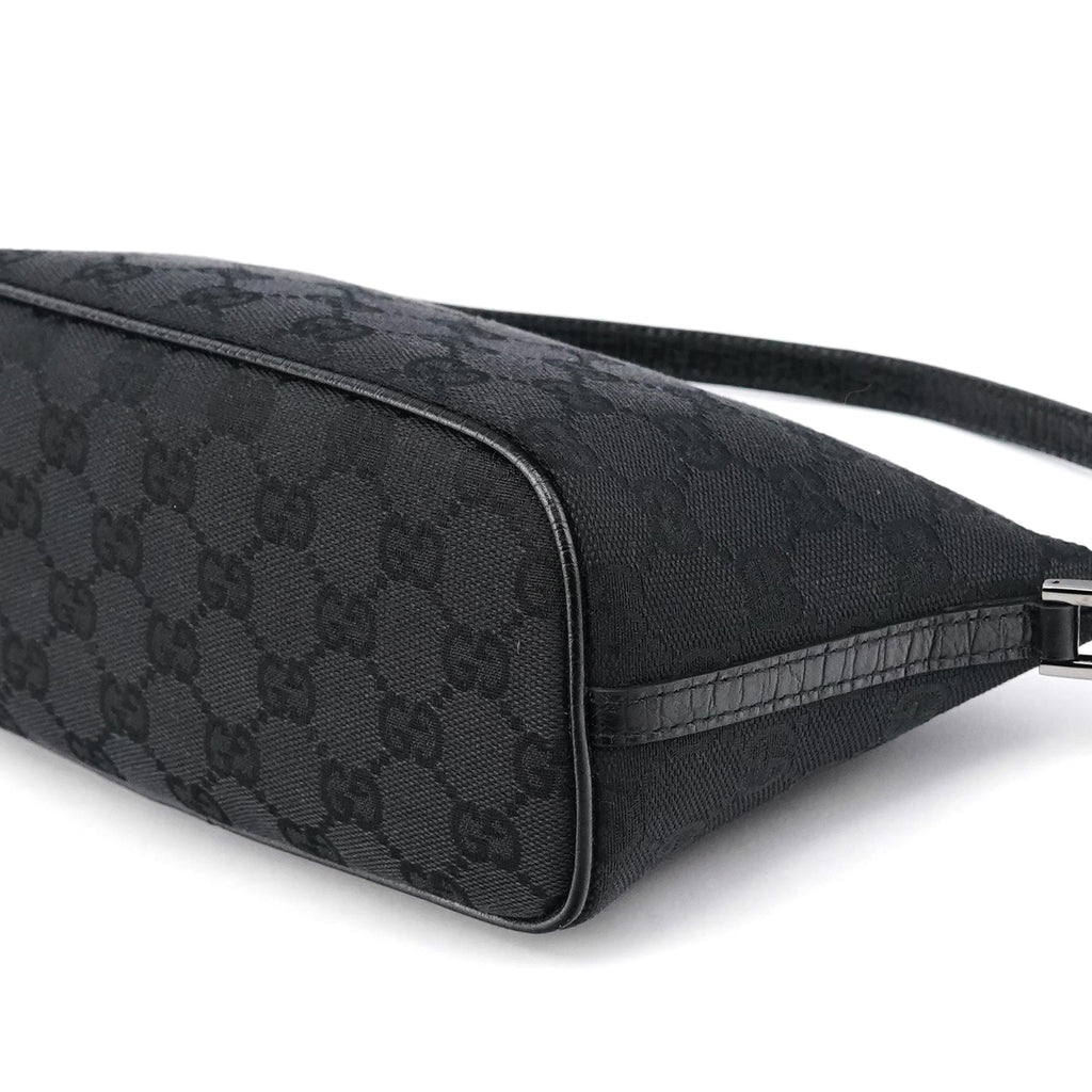 07198 Black GG Boat Pochette