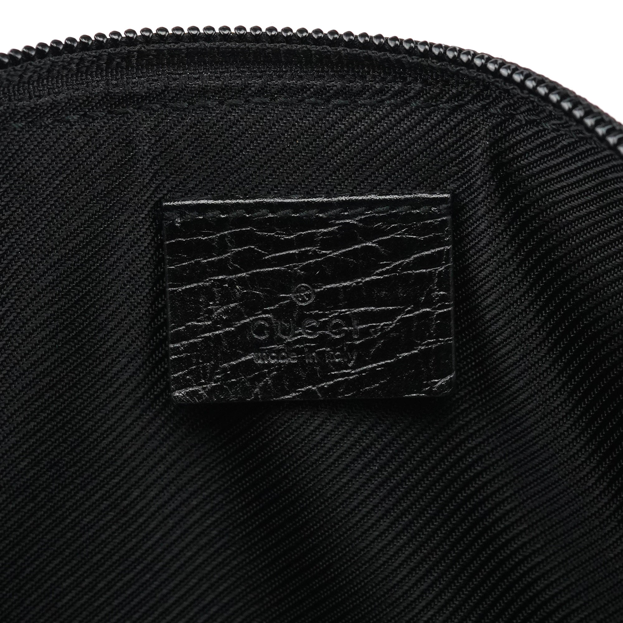 07198 Black GG Boat Pochette