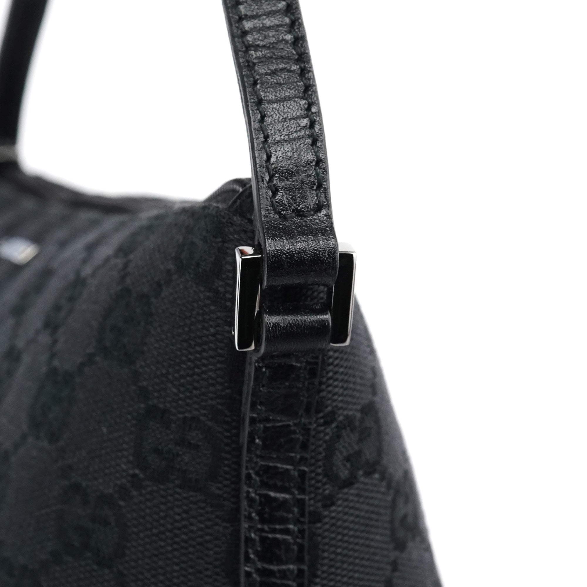 07198 Black GG Boat Pochette