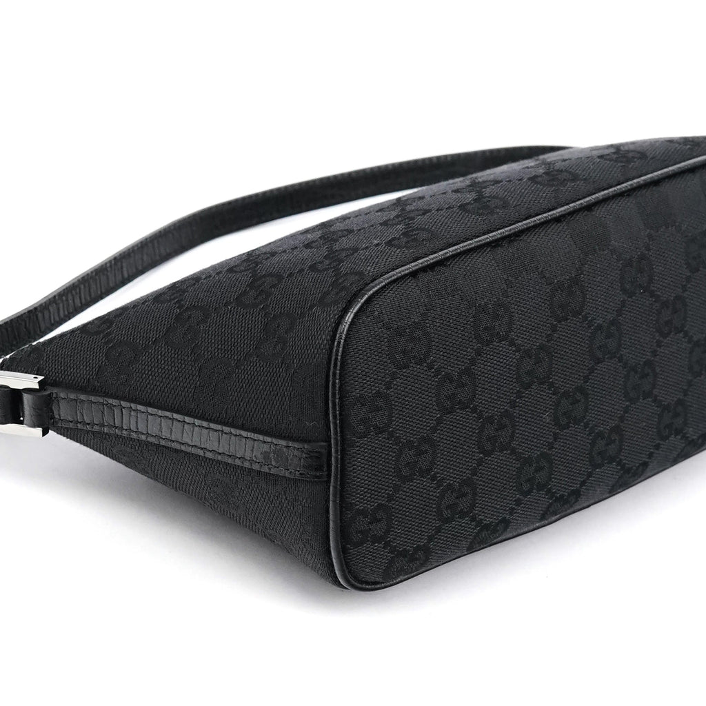 07198 Black GG Boat Pochette