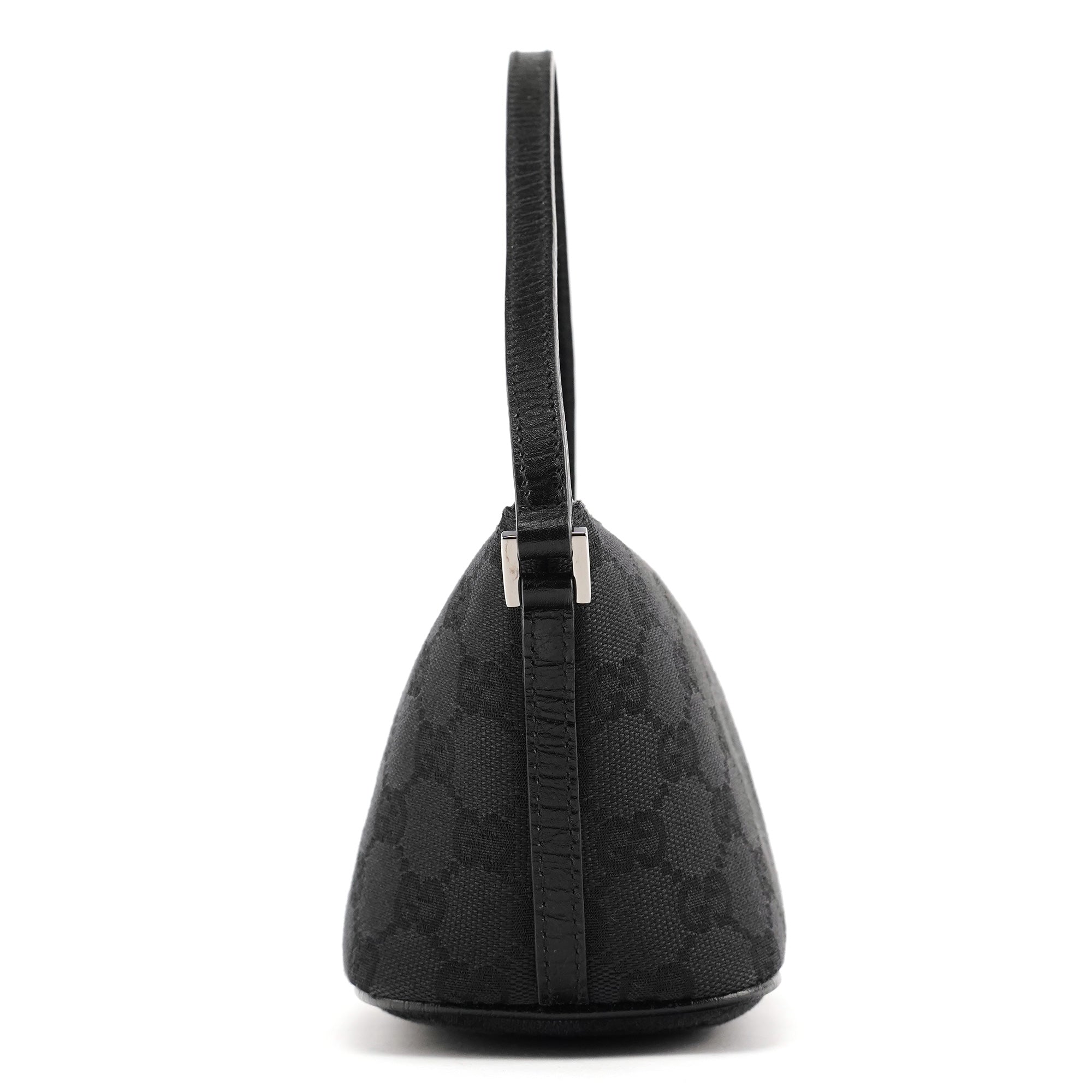 07198 Black GG Boat Pochette