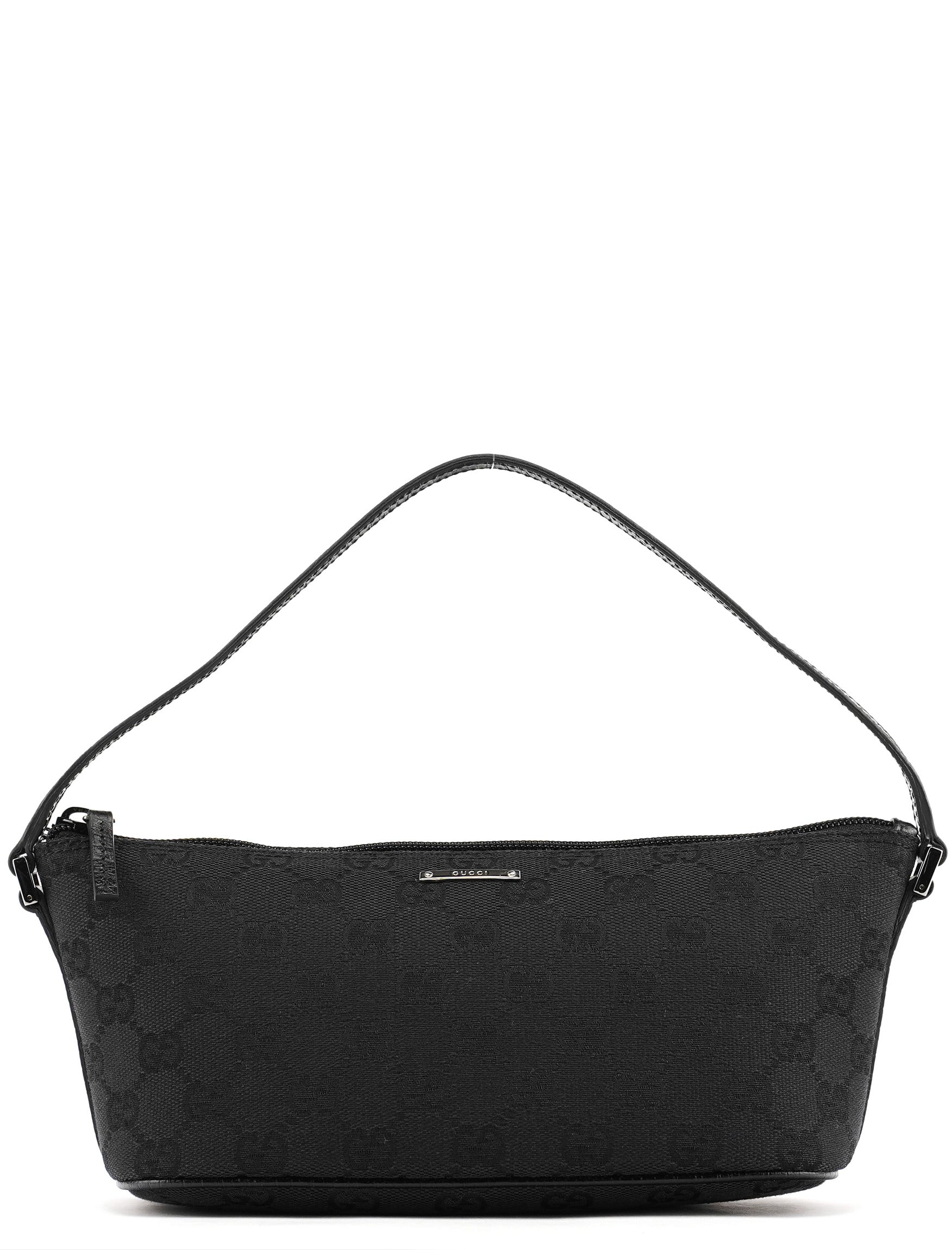 07198 Black GG Boat Pochette