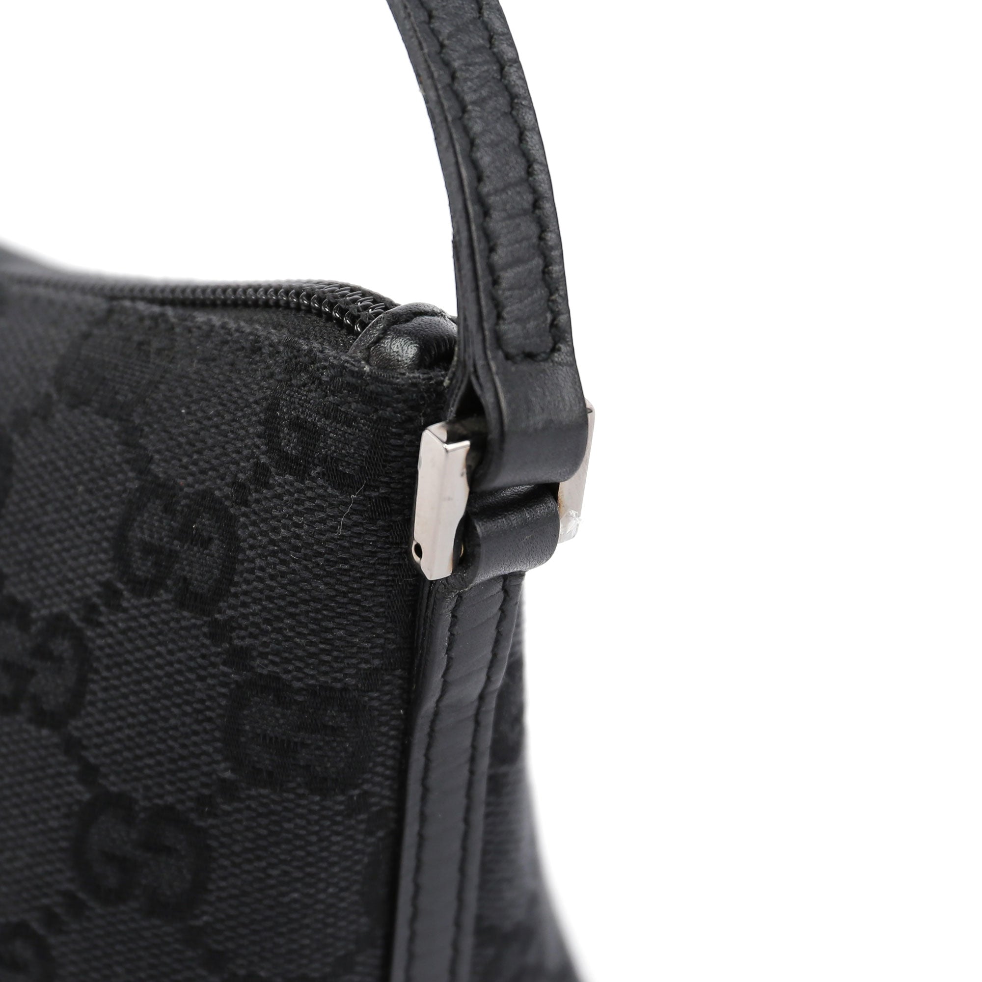 07198 Black GG Boat Pochette