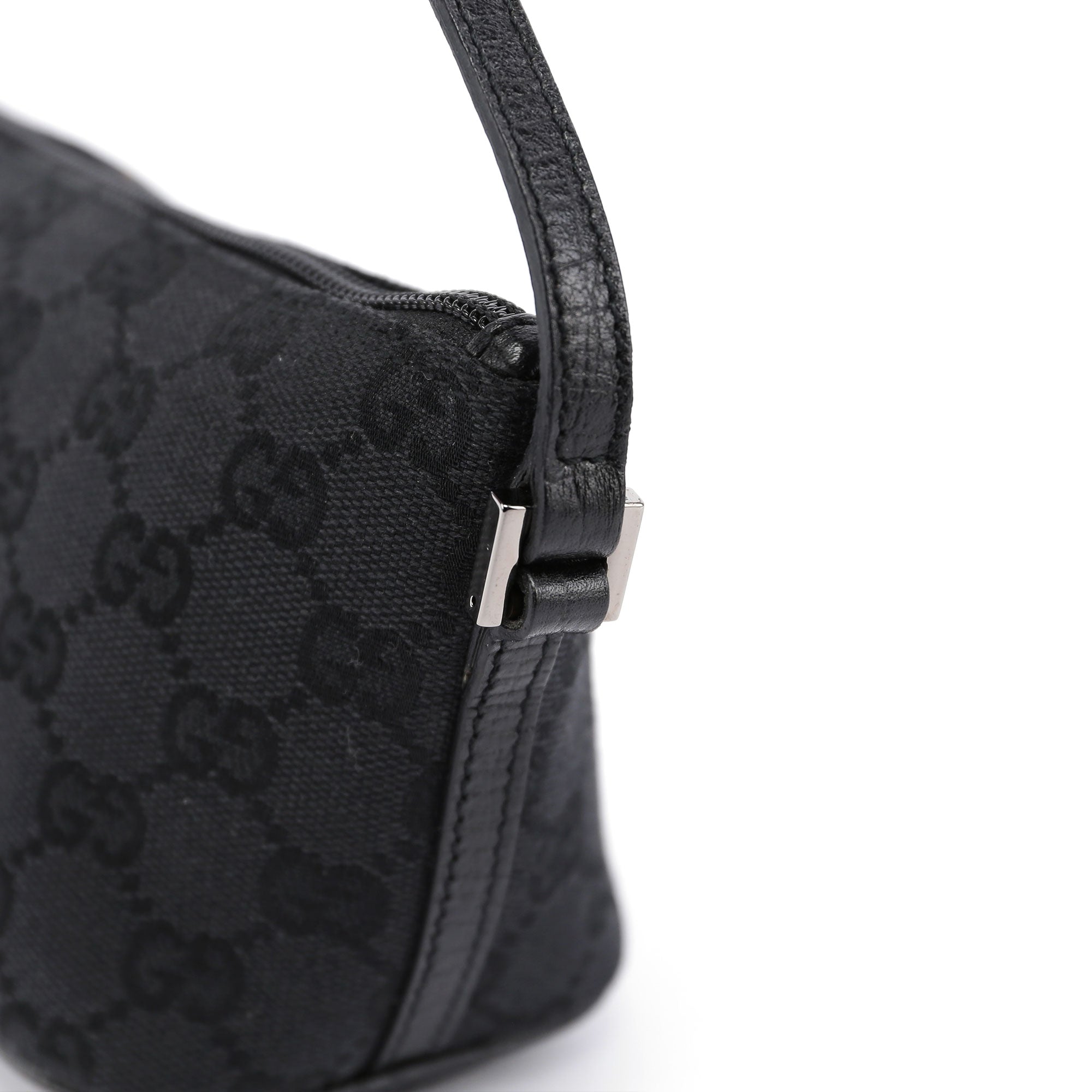 07198 Black GG Boat Pochette
