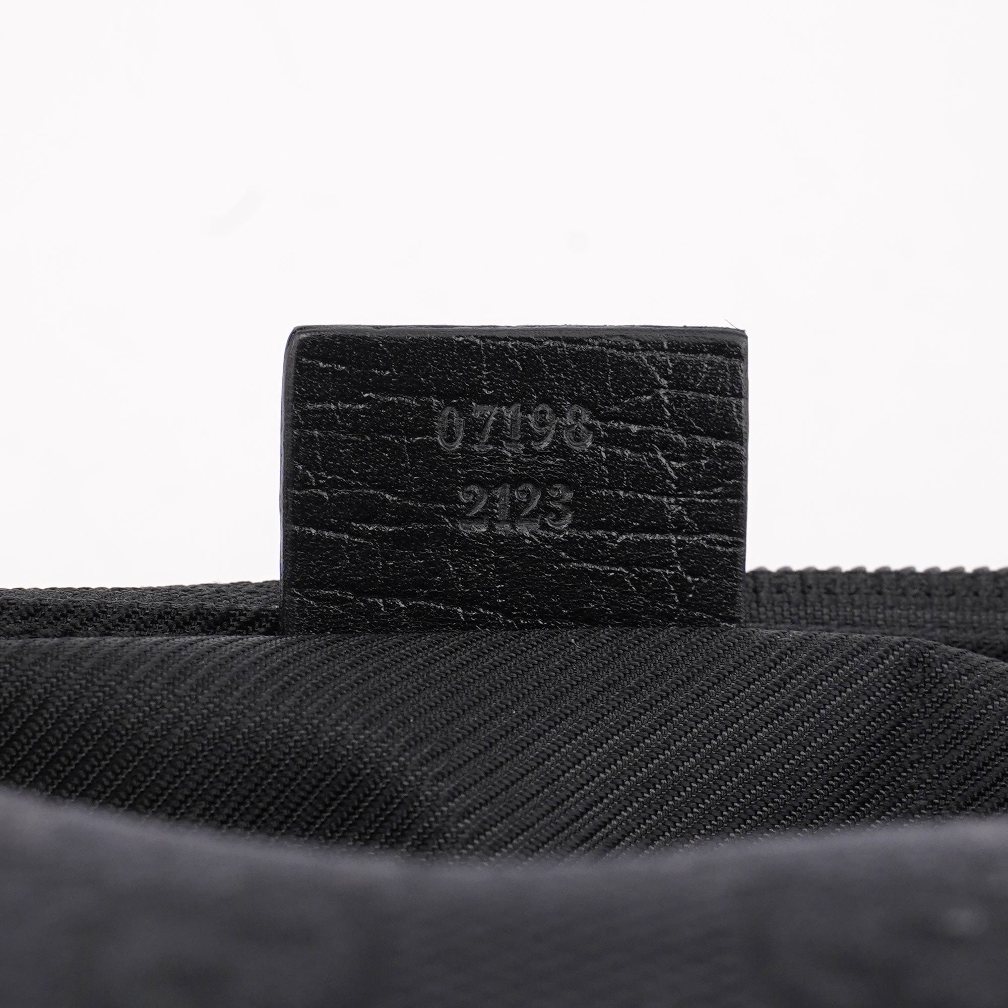 07198 Black GG Boat Pochette