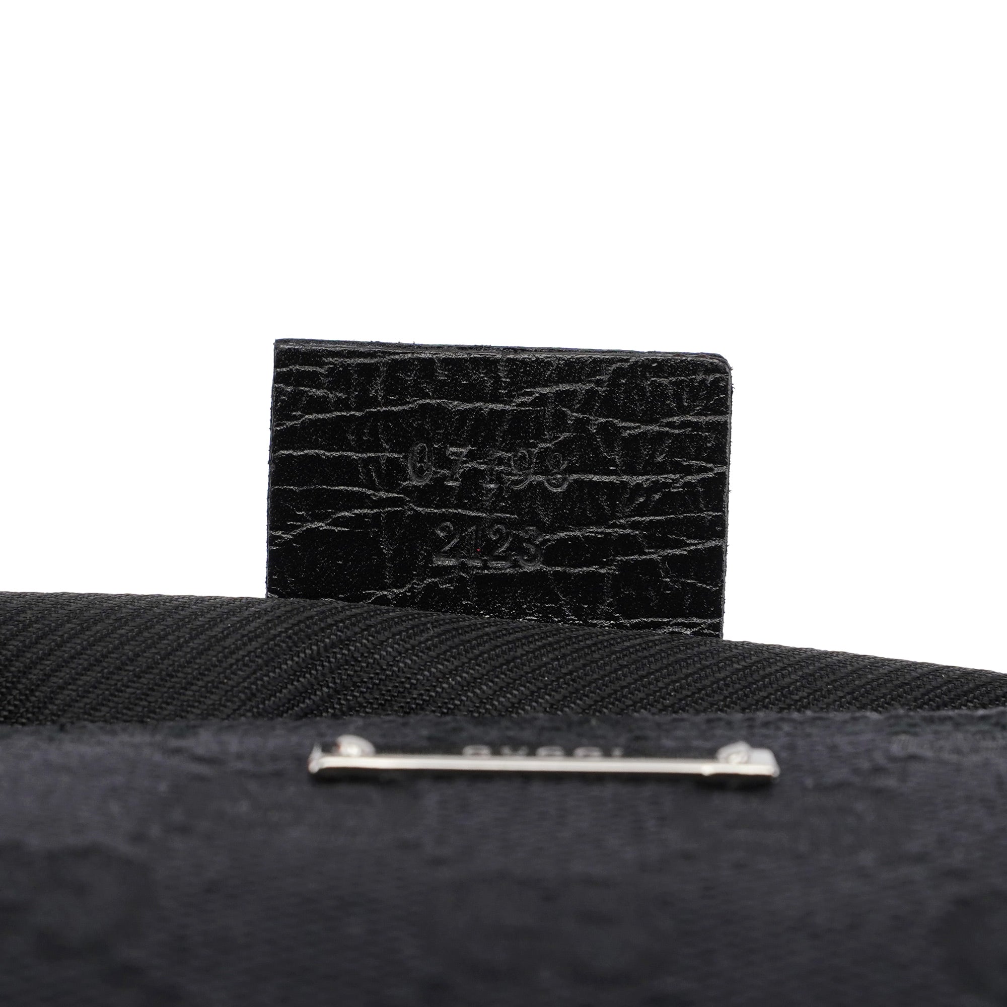 07198 Black GG Boat Pochette