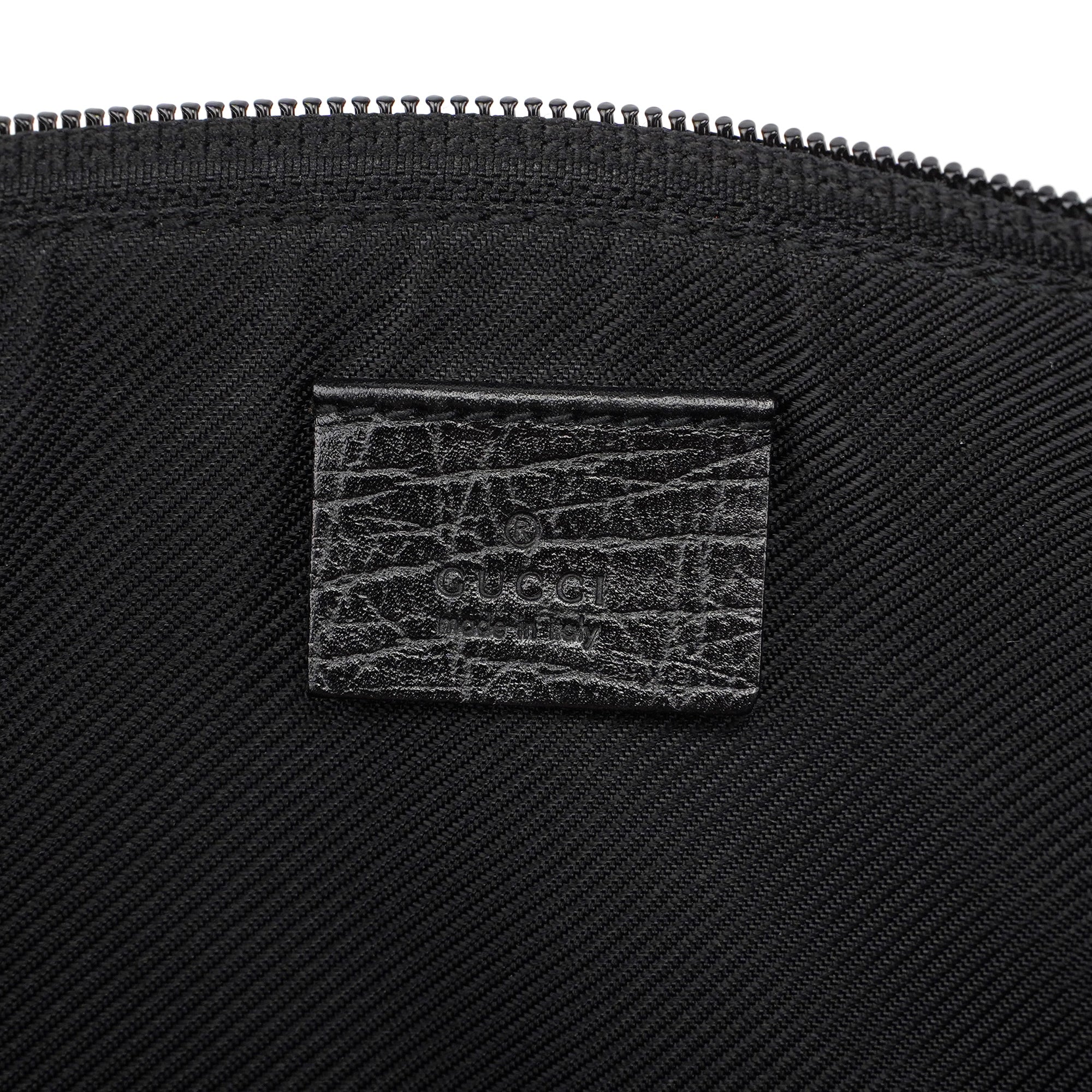 07198 Black GG Boat Pochette