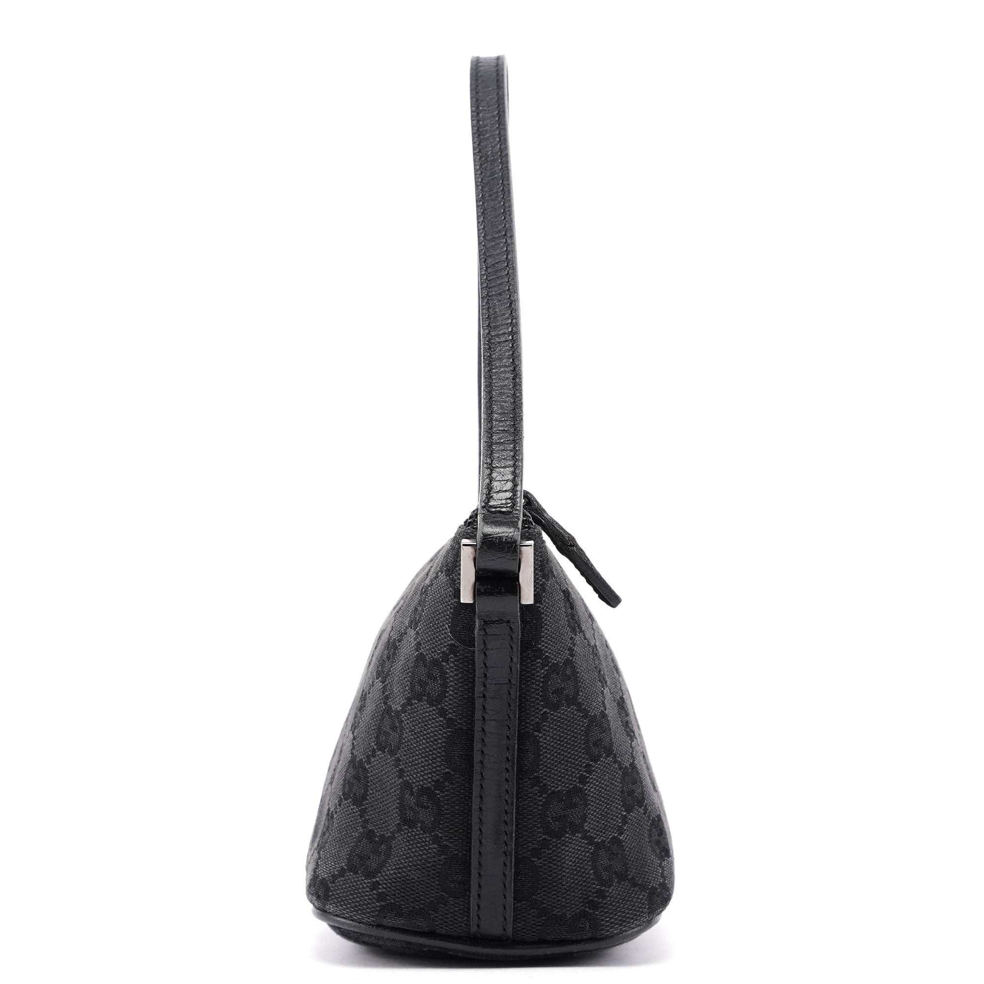 07198 Black GG Boat Pochette
