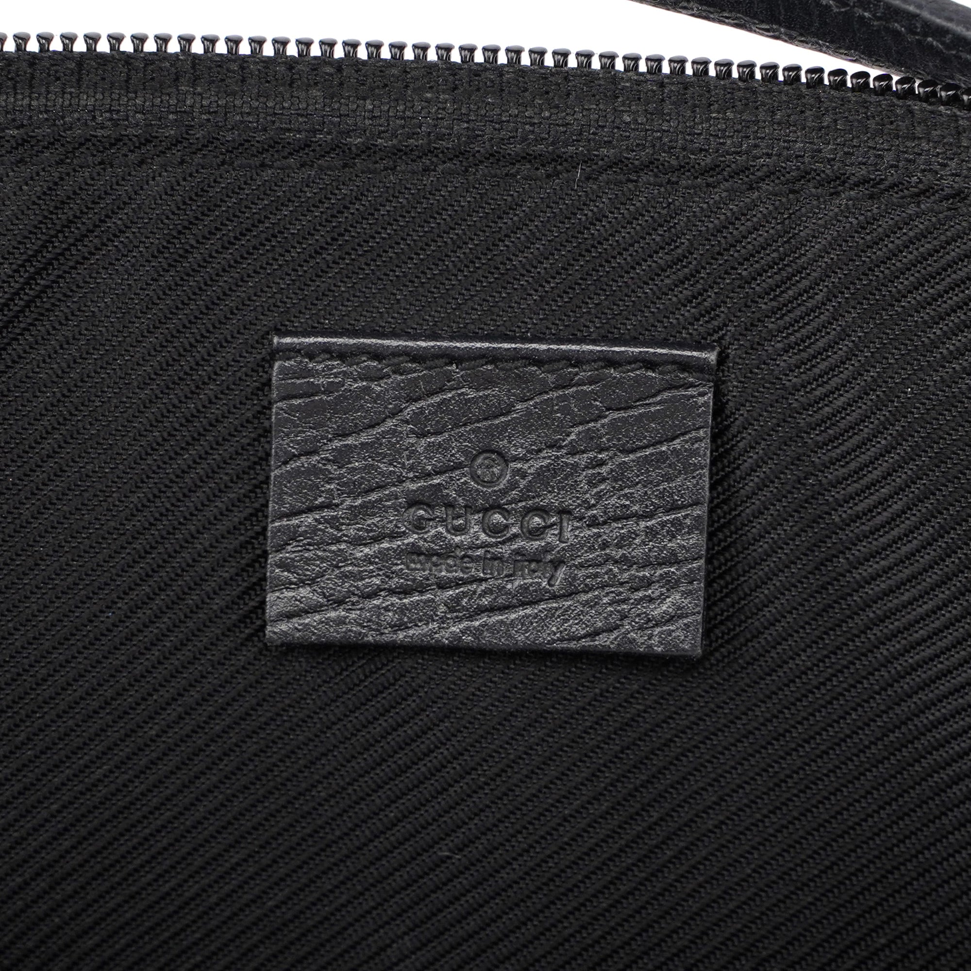 07198 Black GG Boat Pochette