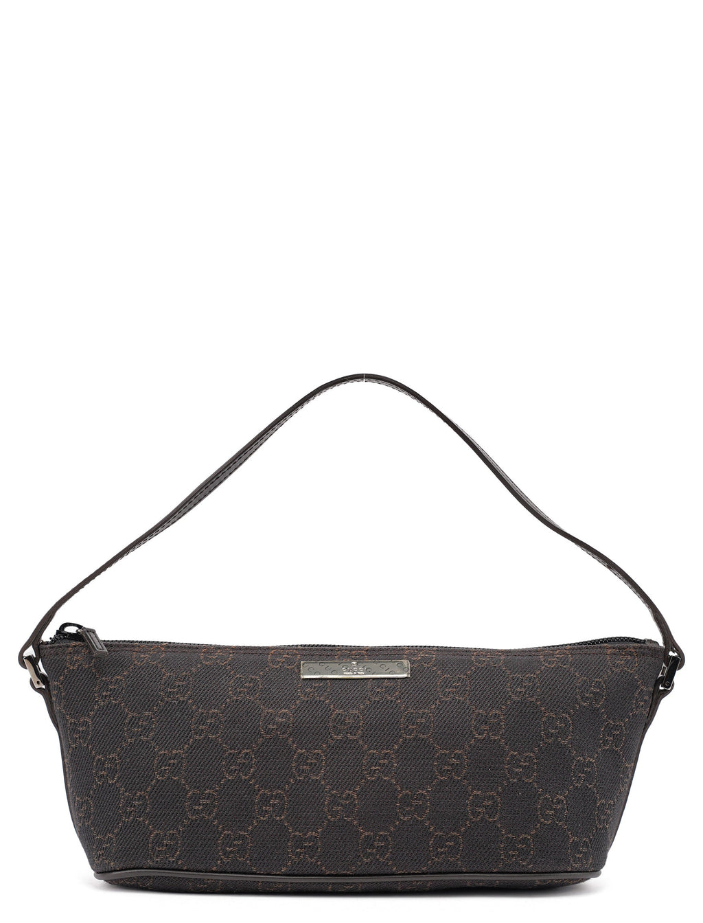 07198 Brown GG Boat Pochette