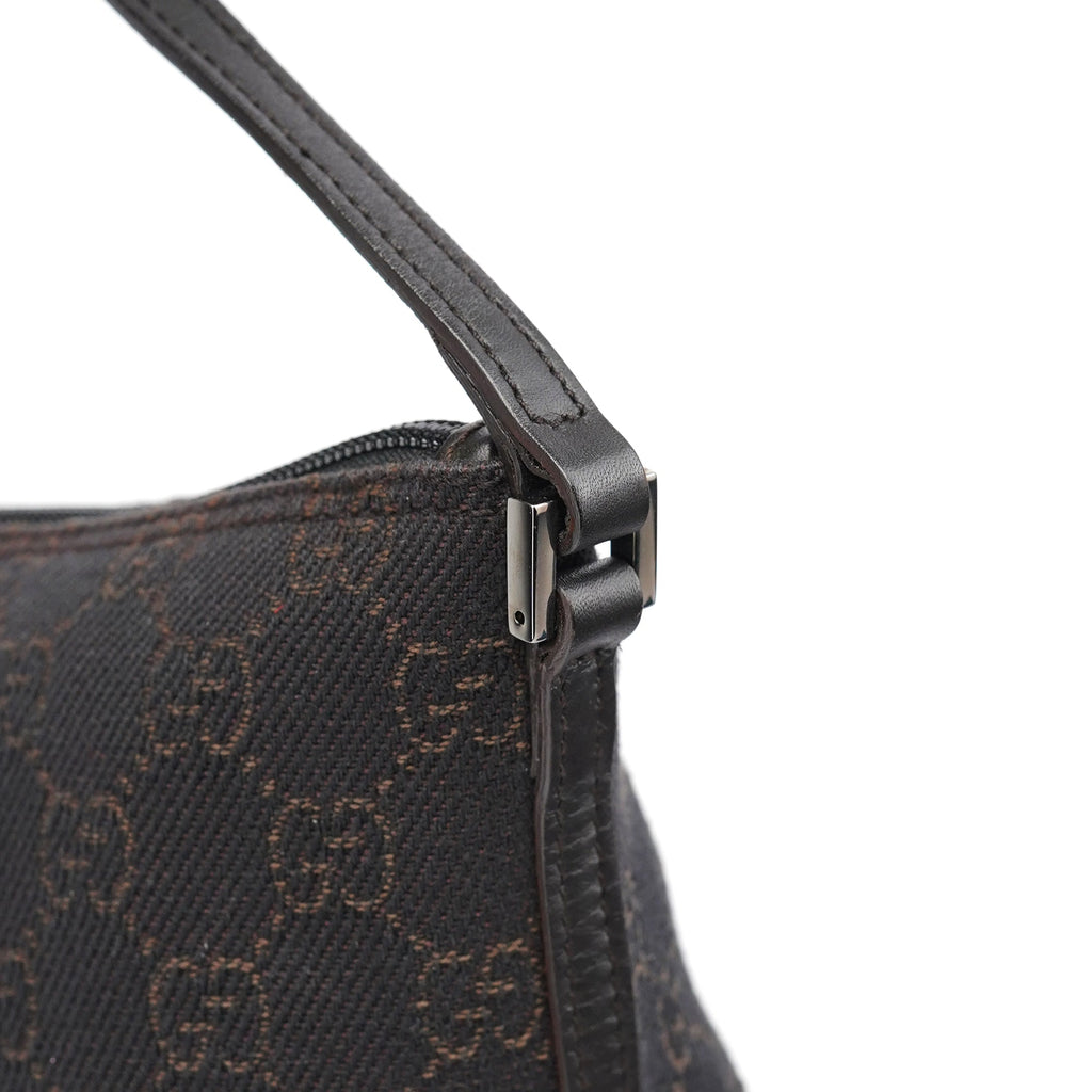 07198 Brown GG Boat Pochette