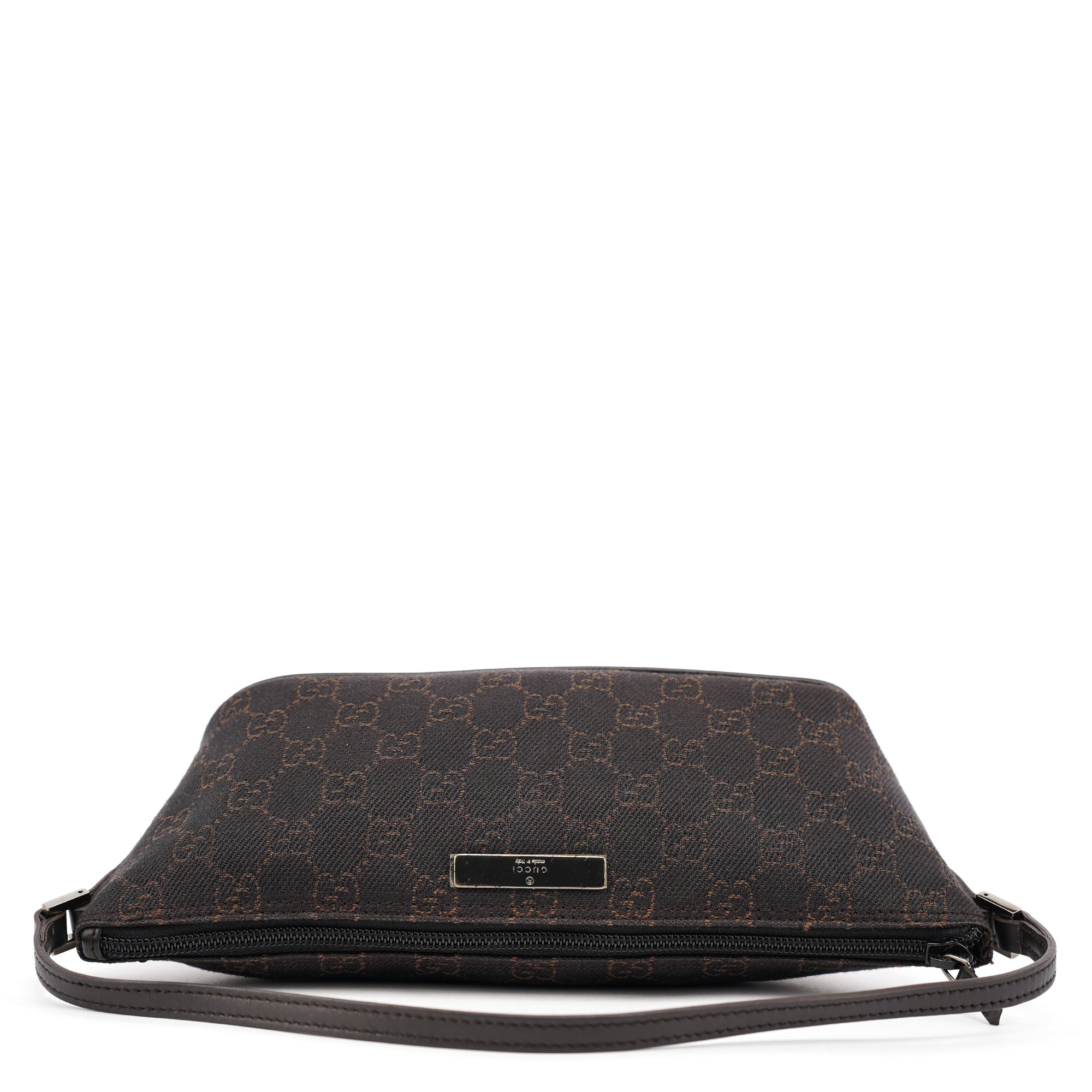 07198 Brown GG Boat Pochette