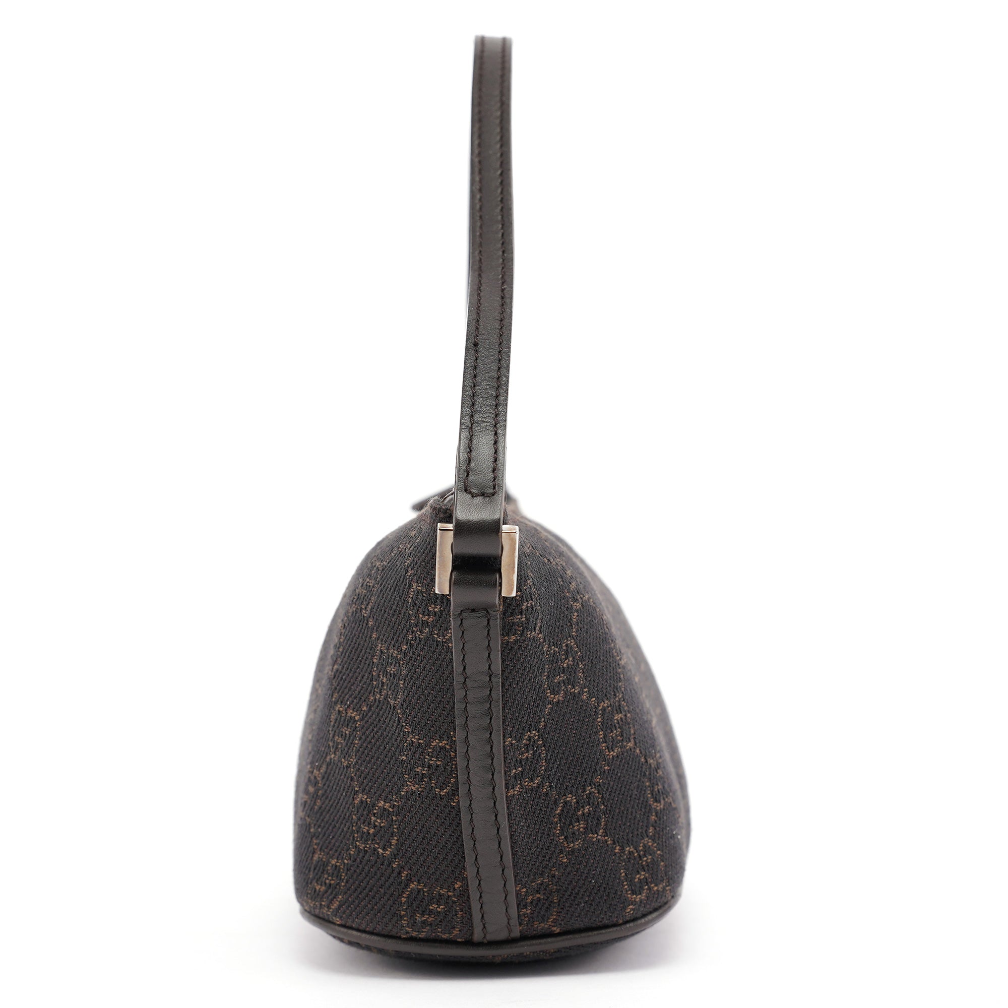 07198 Brown GG Boat Pochette