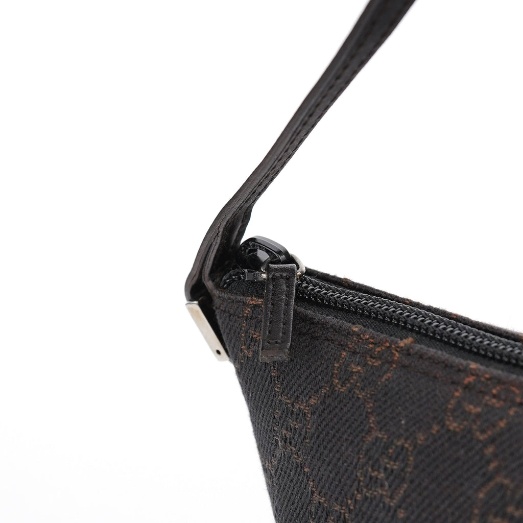 07198 Brown GG Boat Pochette