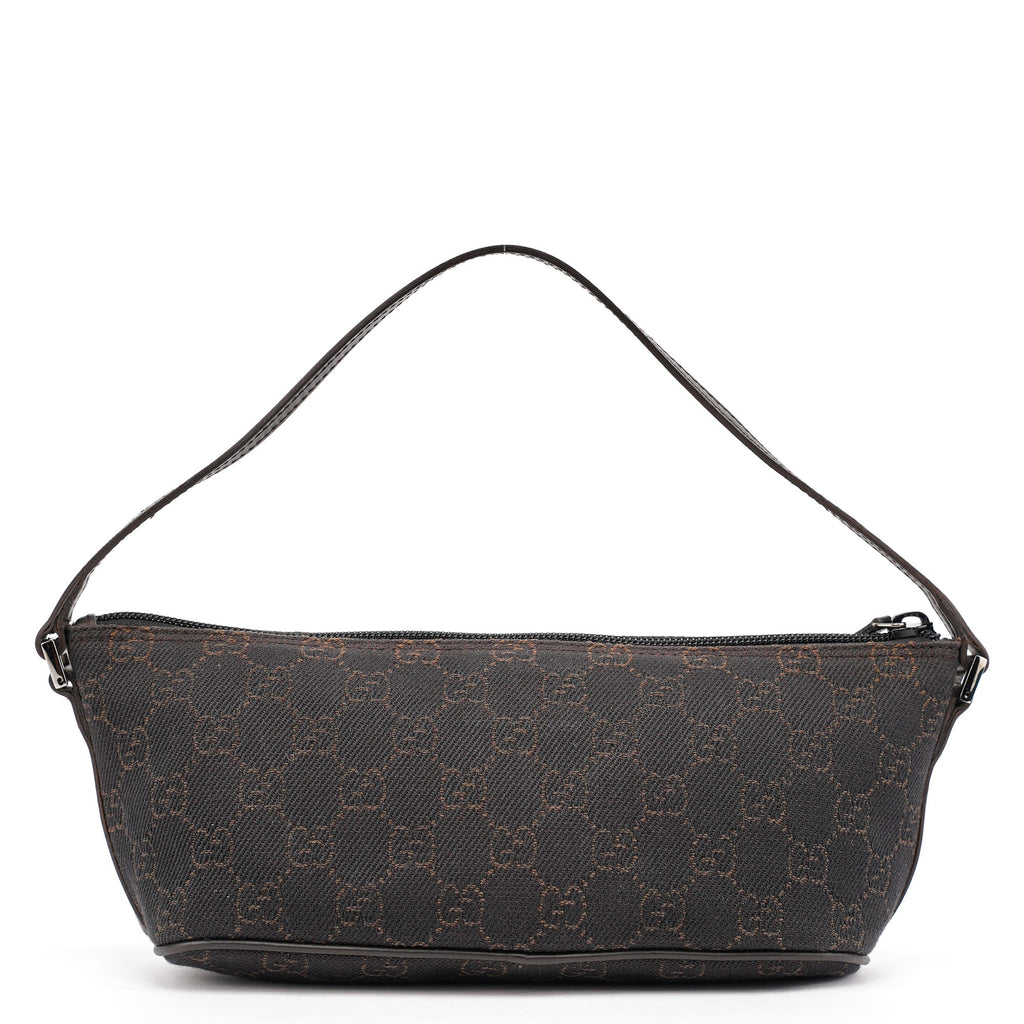 07198 Brown GG Boat Pochette