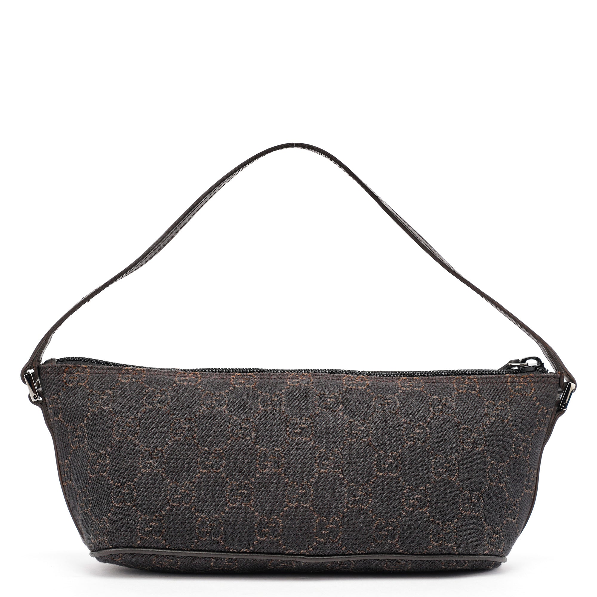 07198 Brown GG Boat Pochette