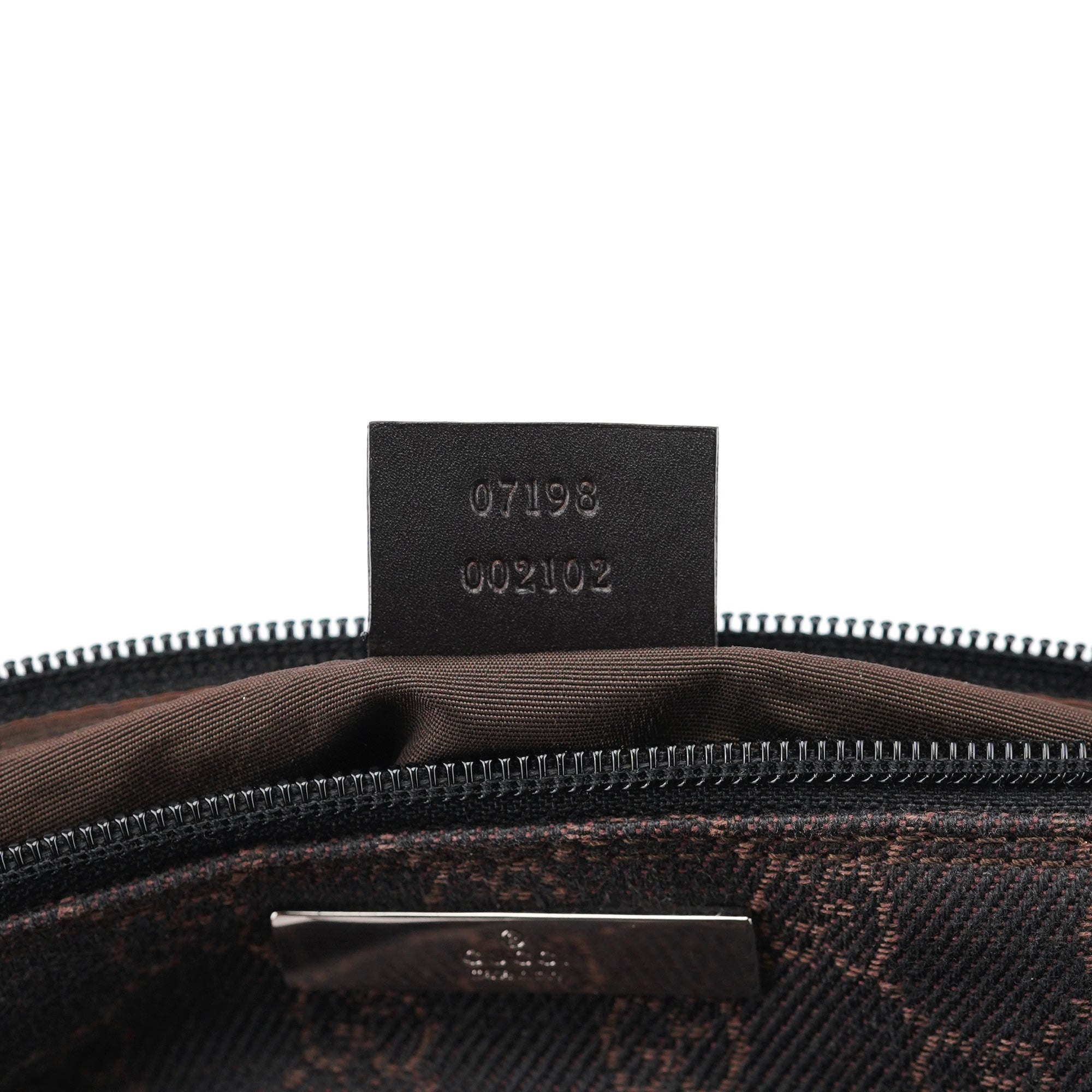 07198 Brown GG Boat Pochette