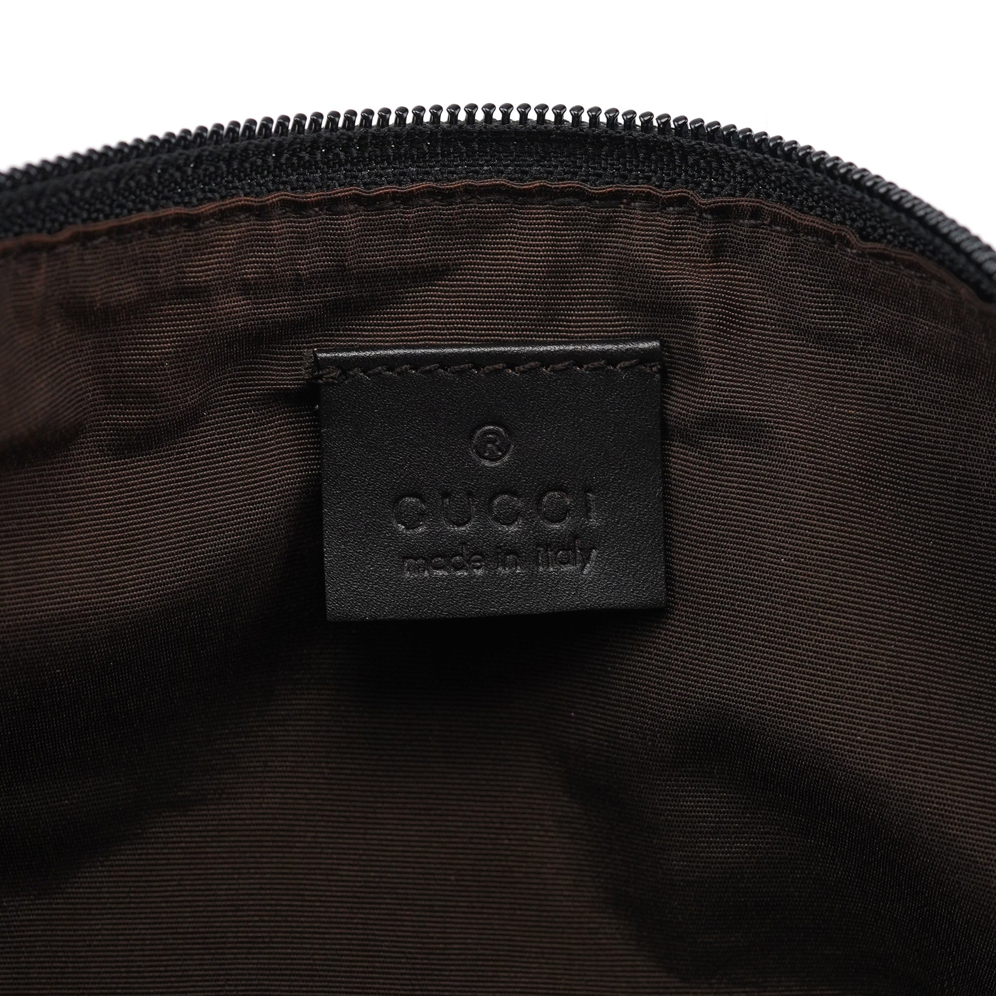 07198 Brown GG Boat Pochette