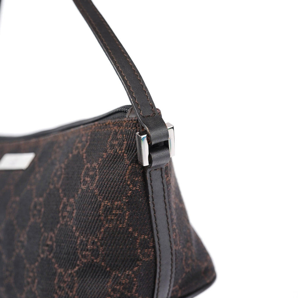 07198 Brown GG Boat Pochette