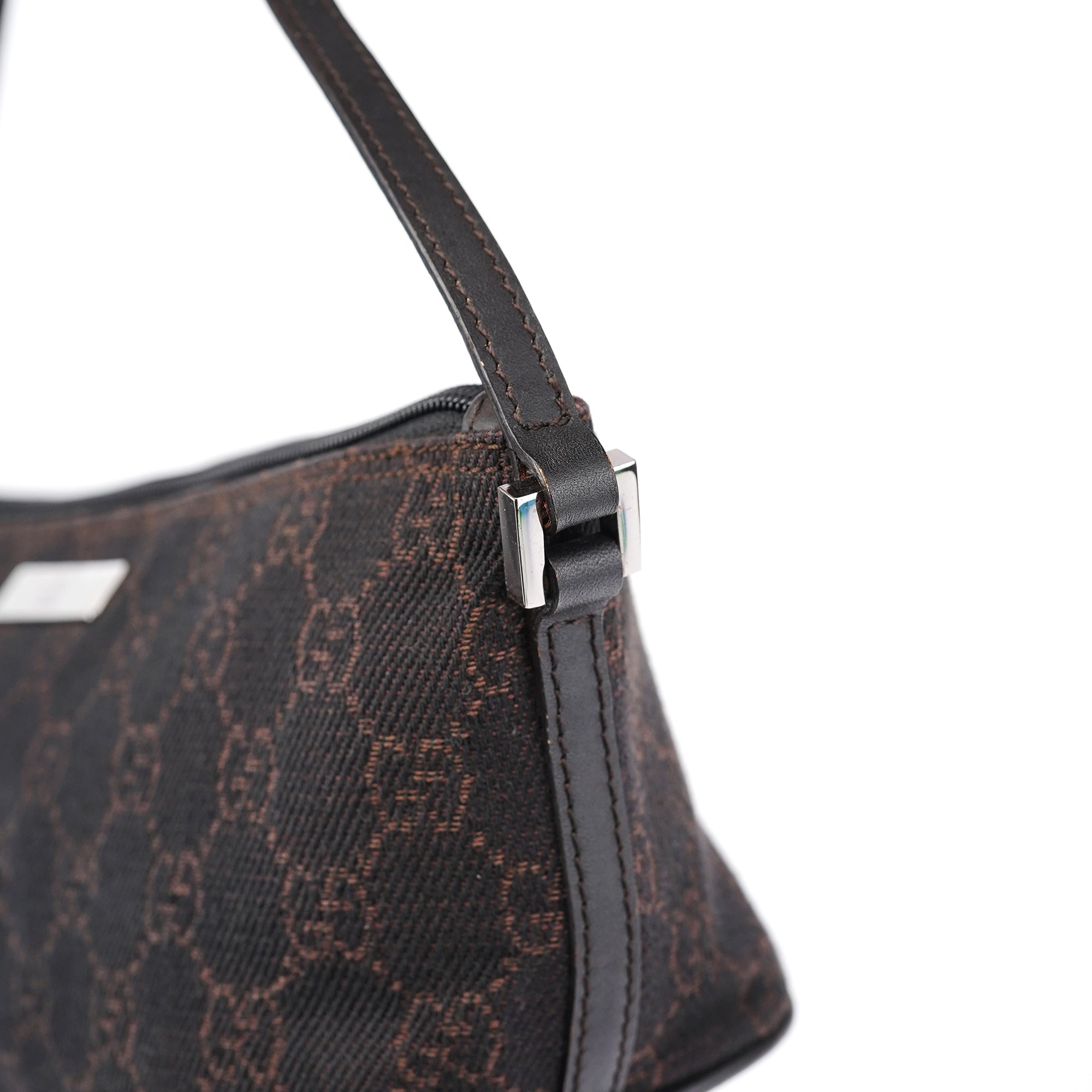 07198 Brown GG Boat Pochette